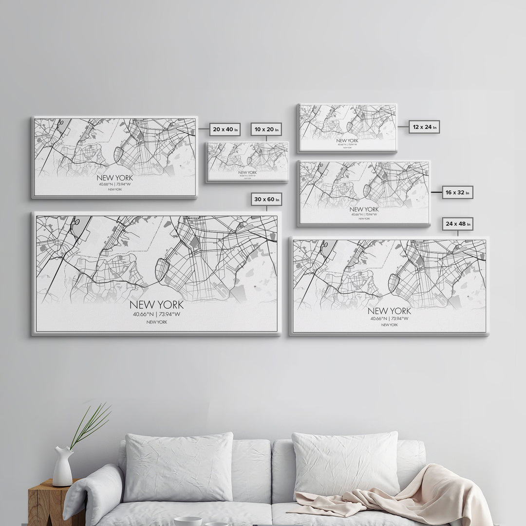 New York City Map, New York Art, Map Art, Minimalist Wall Art, Wall Art, Canvas Art, Bar Cart Wall Art, Teen Room Décor, Best Gifts For Her