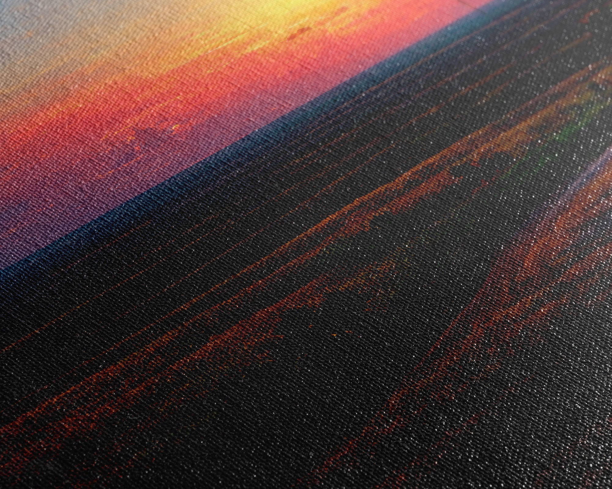 Sunset Over a Texas Field, Canvas Print, Landscape Art, Ready To Hang Wall Art