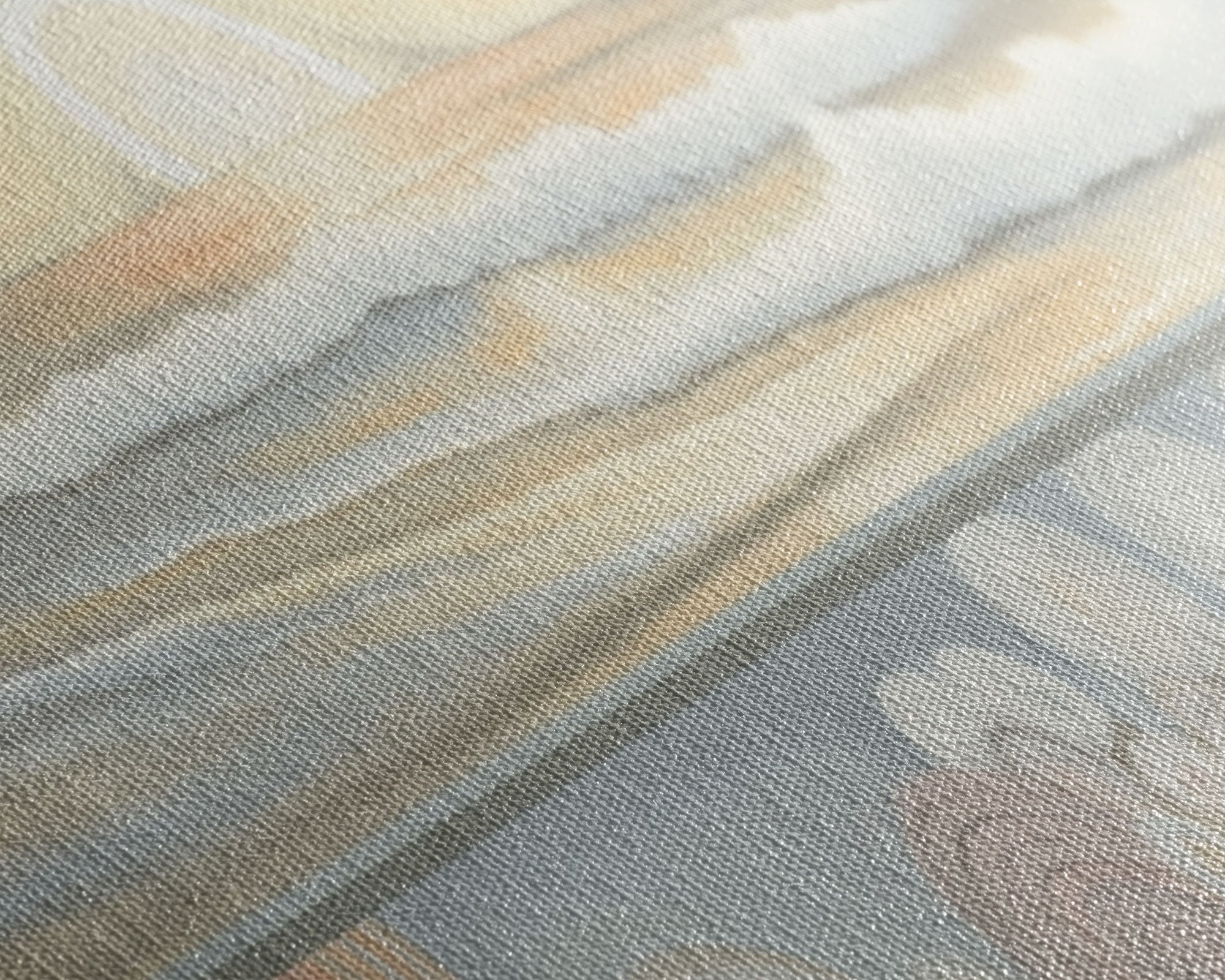 Abstract Ocean Wall Art Canvas Print, Pastel Beach Wall Art, Seascape Wall Decor, Ocean Waves Wall Art, Panoramic, Wall Art, Canvas Print