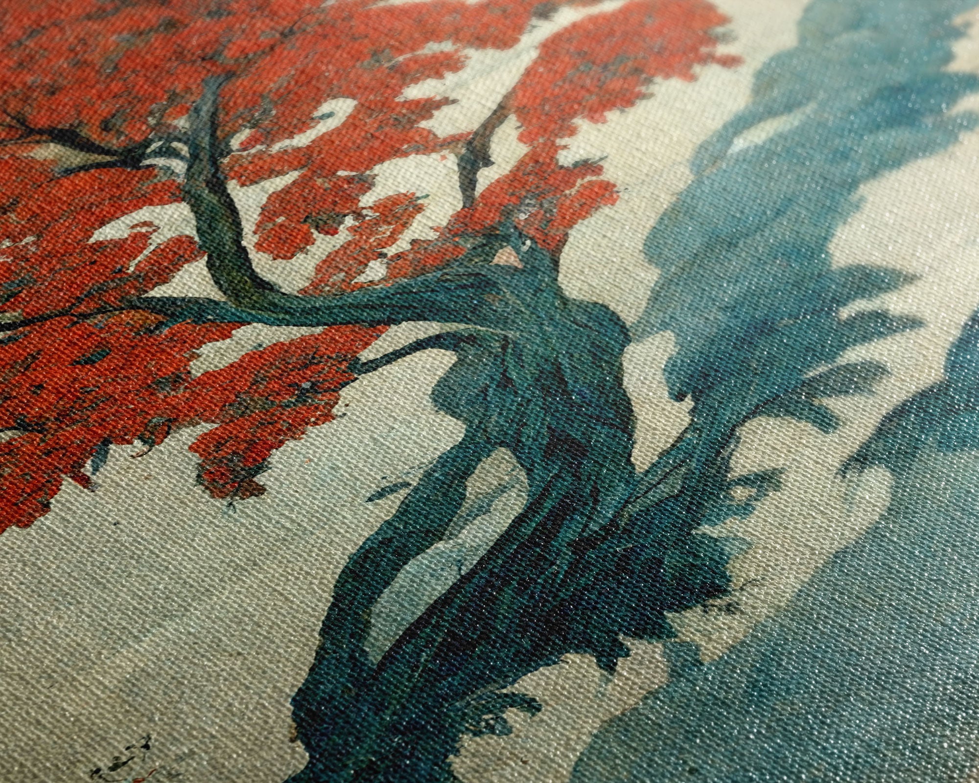 Japanese maple tree, fine art print, poster art, Vintage Japanese style wall art