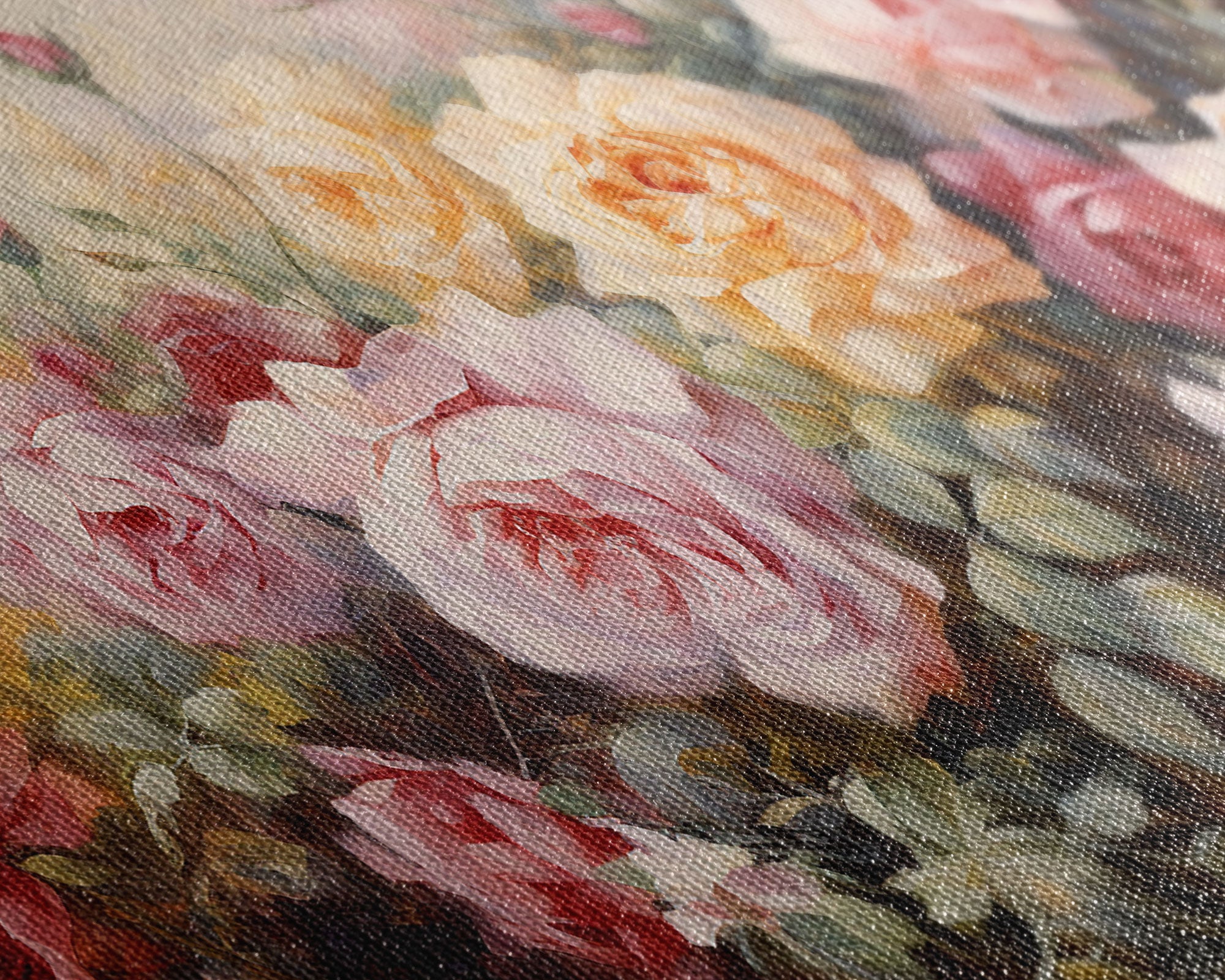 Colorful Art, Roses, Flower Wall Art, Floral Print, Canvas Print, Set Of 3 Prints, Wall Art, 3 Piece Wall Art, Office Decor, Kitchen Art