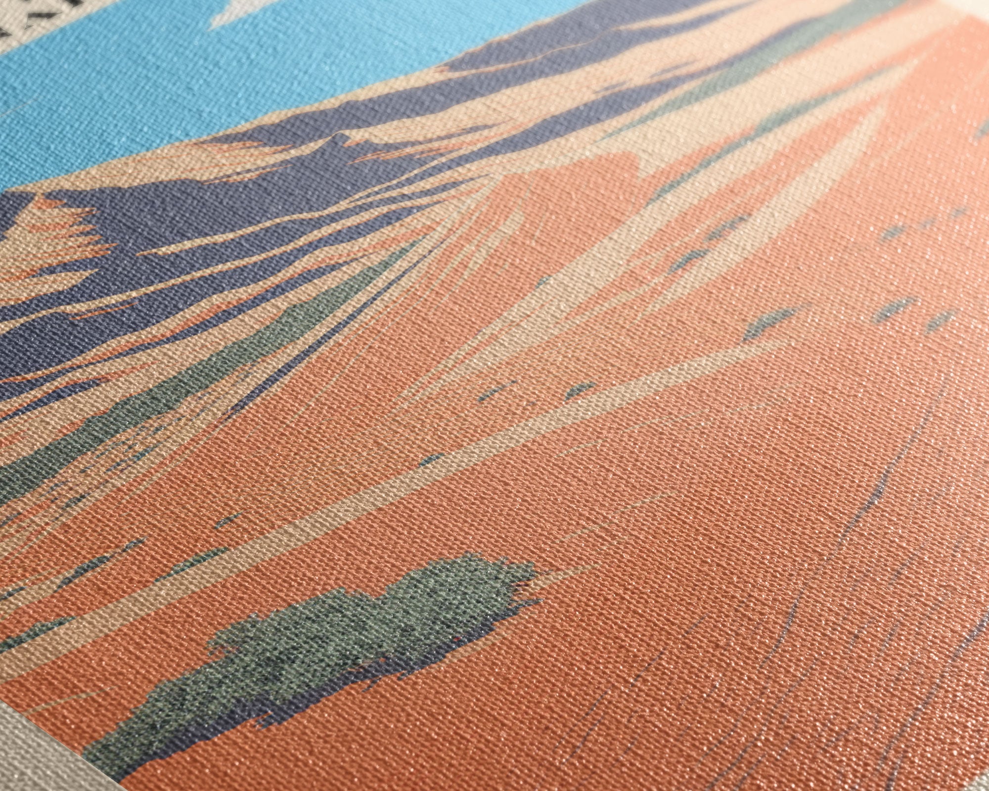 Great Sand Dunes National Park Travel Poster Art, Canvas Print Wall Art, Colorado Travel Art, Midcentury Modern Travel Decor, MCM Wall Art