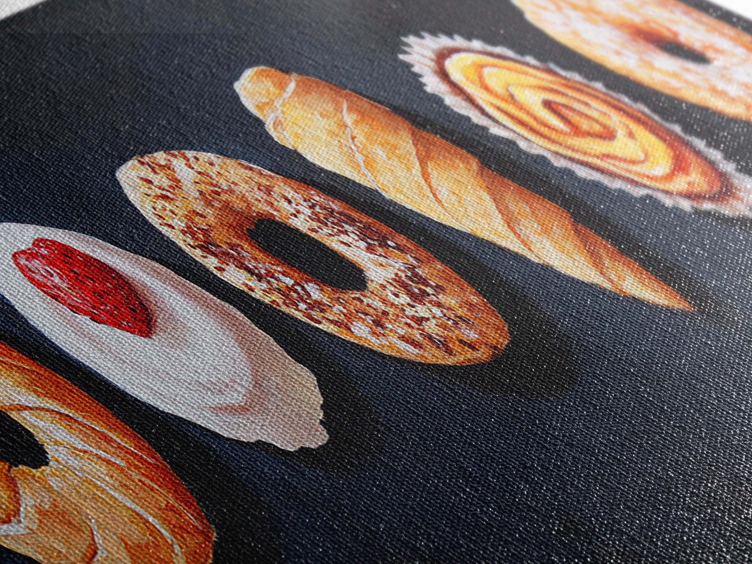 Pastries Painting Print, Bakery Wall Art, Art for Bakery, Food Painting, Kitchen Decor, Food Art, Food Paintings, Food Illustration