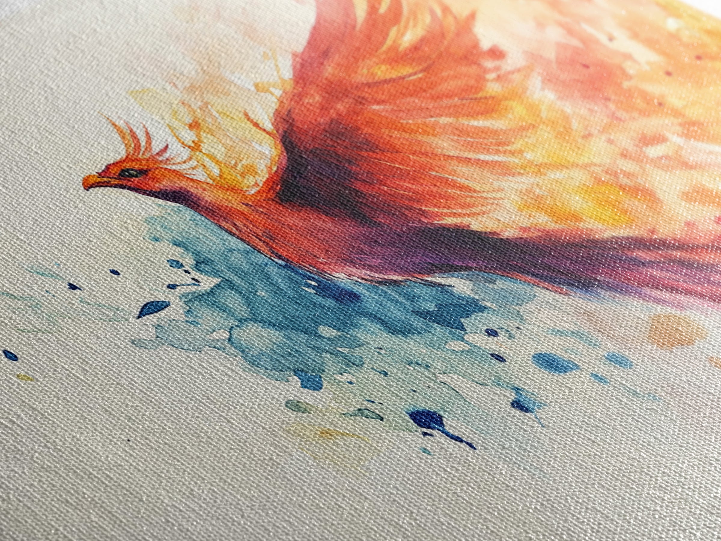 Phoenix In Flight - Canvas Print - Inspirational Wall Art