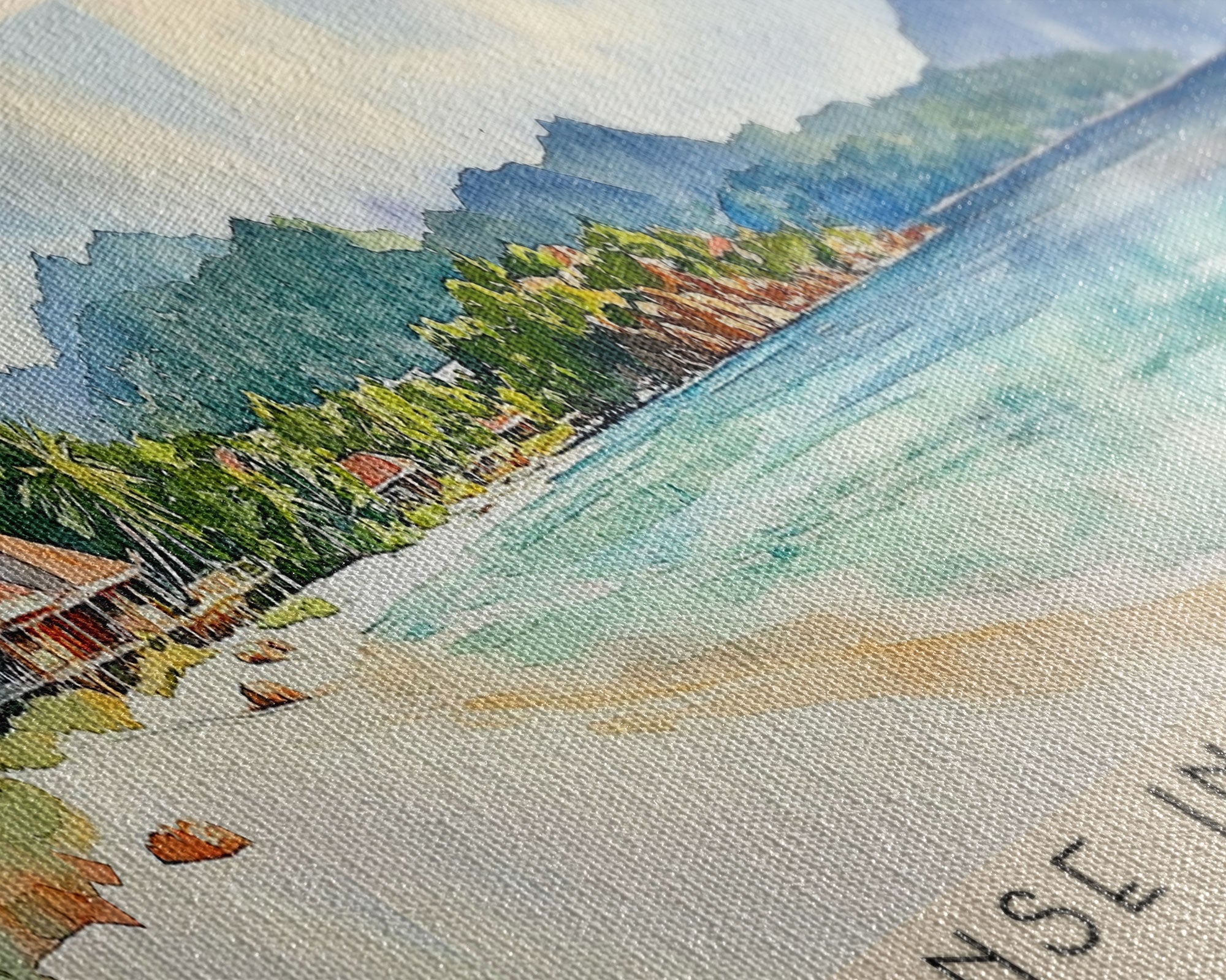 Anse Intendance, Seychelles Watercolor Print, Vacation Gift, Seychelles Wall Art, Vacation Wall Art, Vacatation Memories, Beach Decor, Beach Or Lakehouse Art