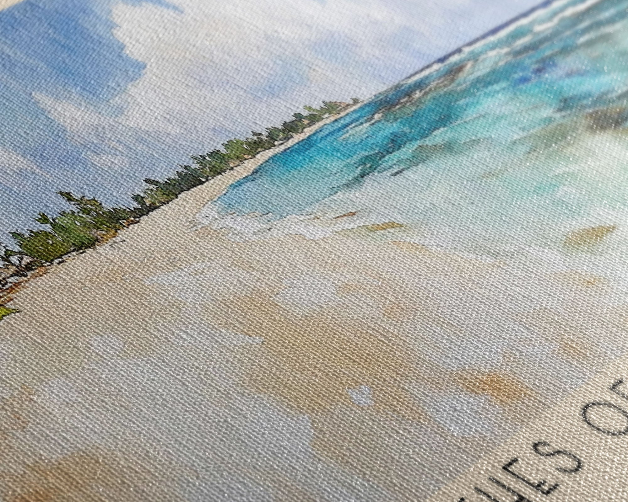 Beaches of Las Galeras, Dominican Republic Watercolor Print, Vacation Gift, Dominican Republic Wall Art, Beach Painting, Beach Decor, Beach Or Lakehouse Art