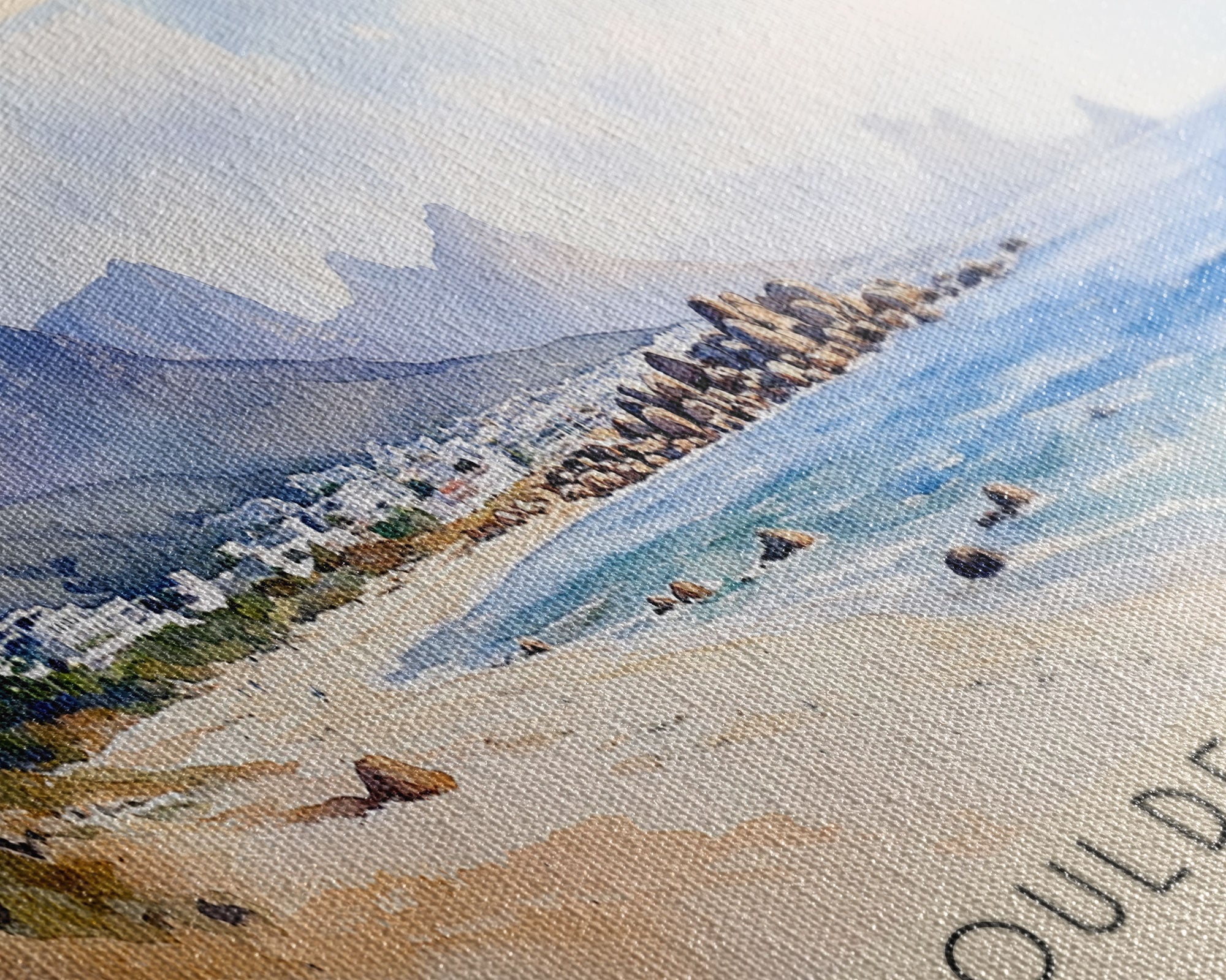 Boulders Beach, Cape Town Watercolor Beach Print, Vacation Gift, Cape Town Wall Art, Beach Painting, Beach Decor, Beach Painting