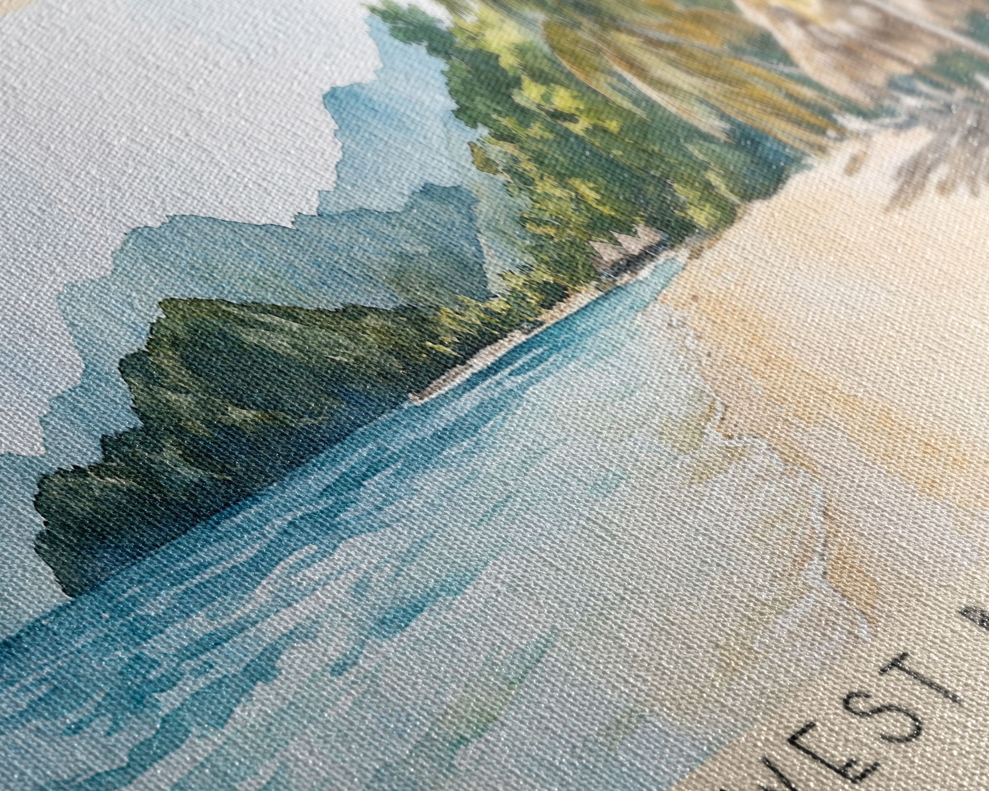 West Bay Beach, Honduras Watercolor Print, Vacation Gift, Honduras Wall Art, Vacation Wall Art, Vacatation Memories, Beach Decor, Beach Or Lakehouse Art