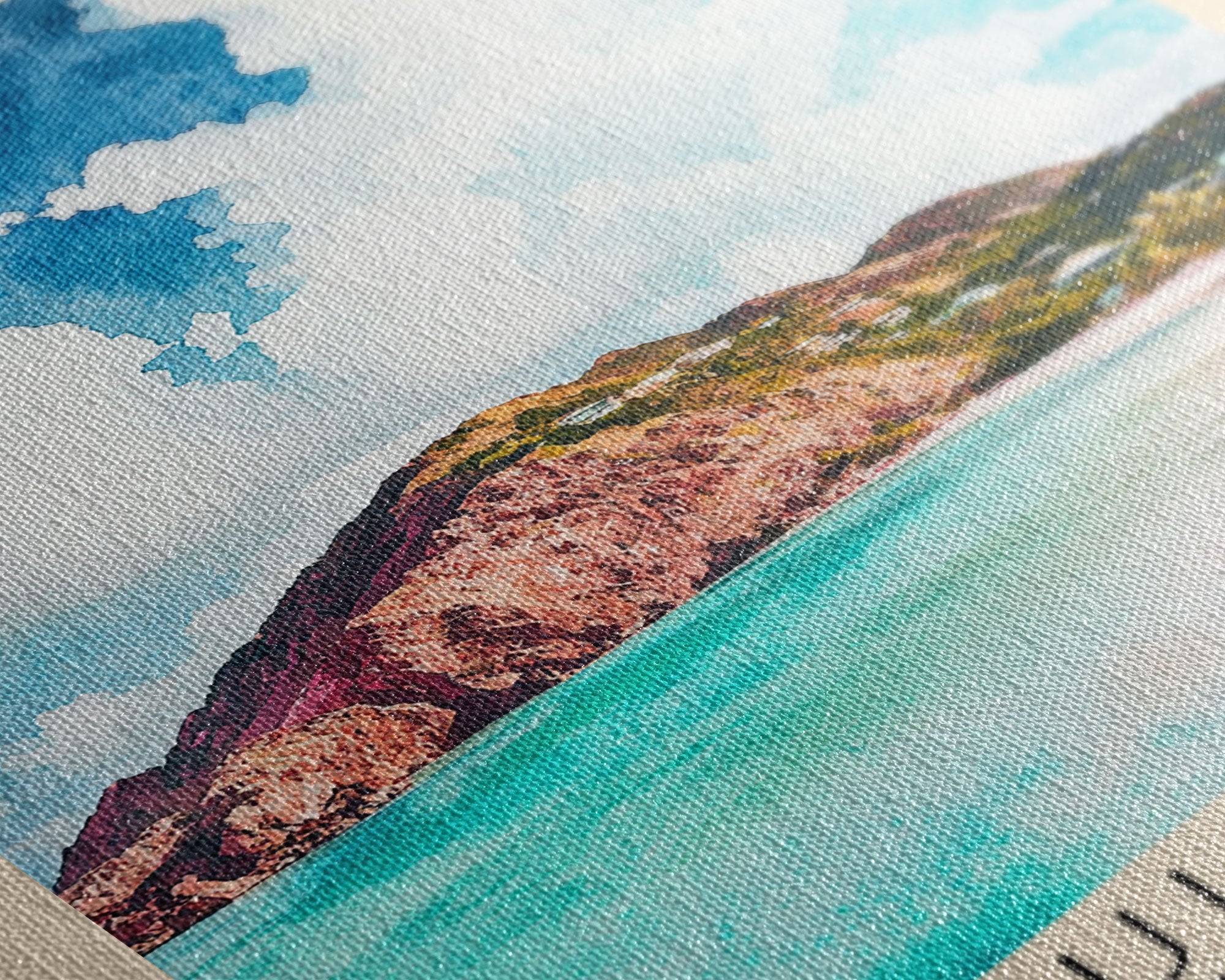 Bequia Island, Saint Vincent and the Grenadines Watercolor Beach Print, Vacation Gift, Saint Vincent and the Grenadines Wall Art, Beach Painting, Beach Decor, Beach Painting