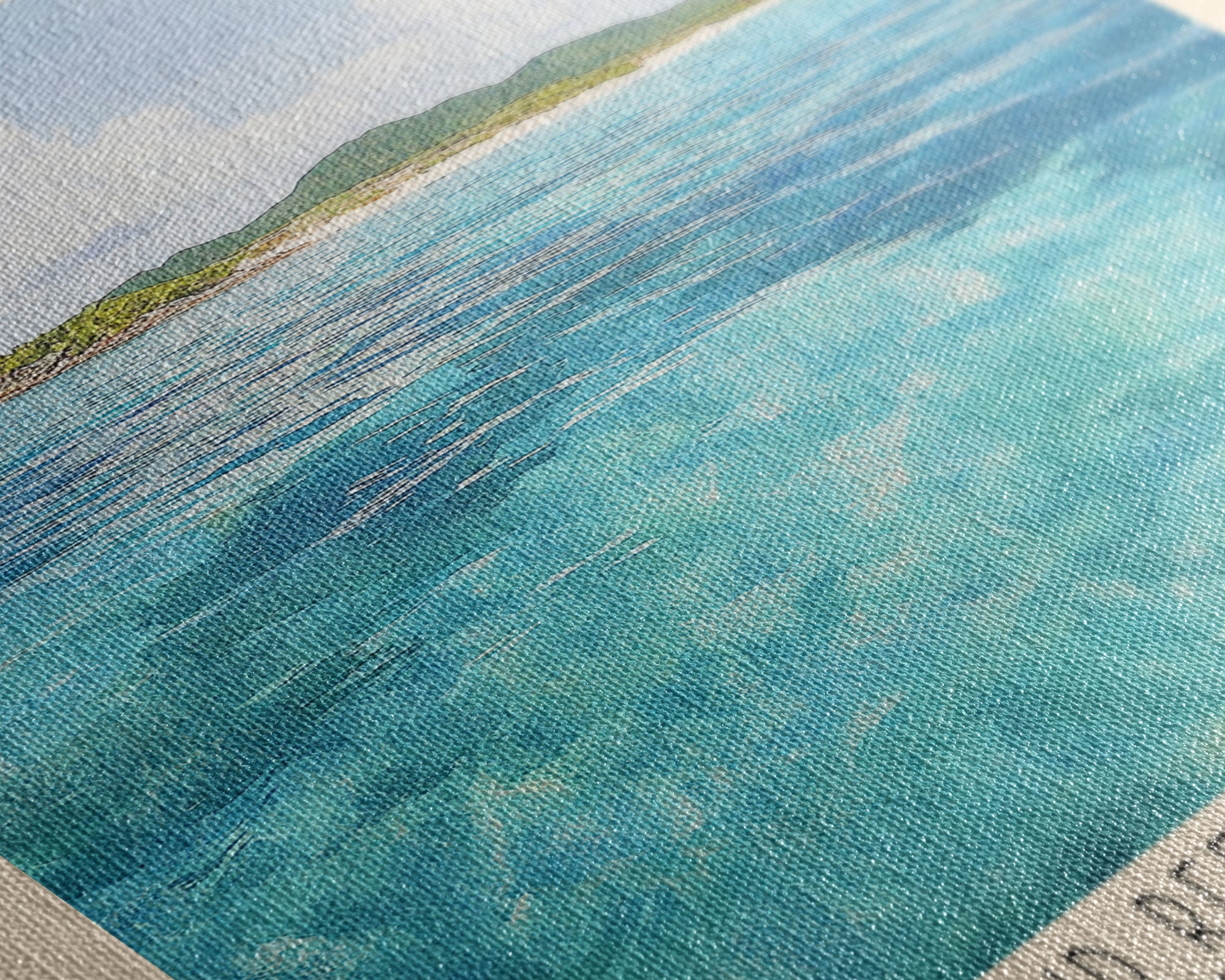Buck Island Reef National Monument, US Virgin islands Watercolor Print, Vacation Gift, US Virgin islands Wall Art, Beach Painting, Beach Decor, Beach Or Lakehouse Art