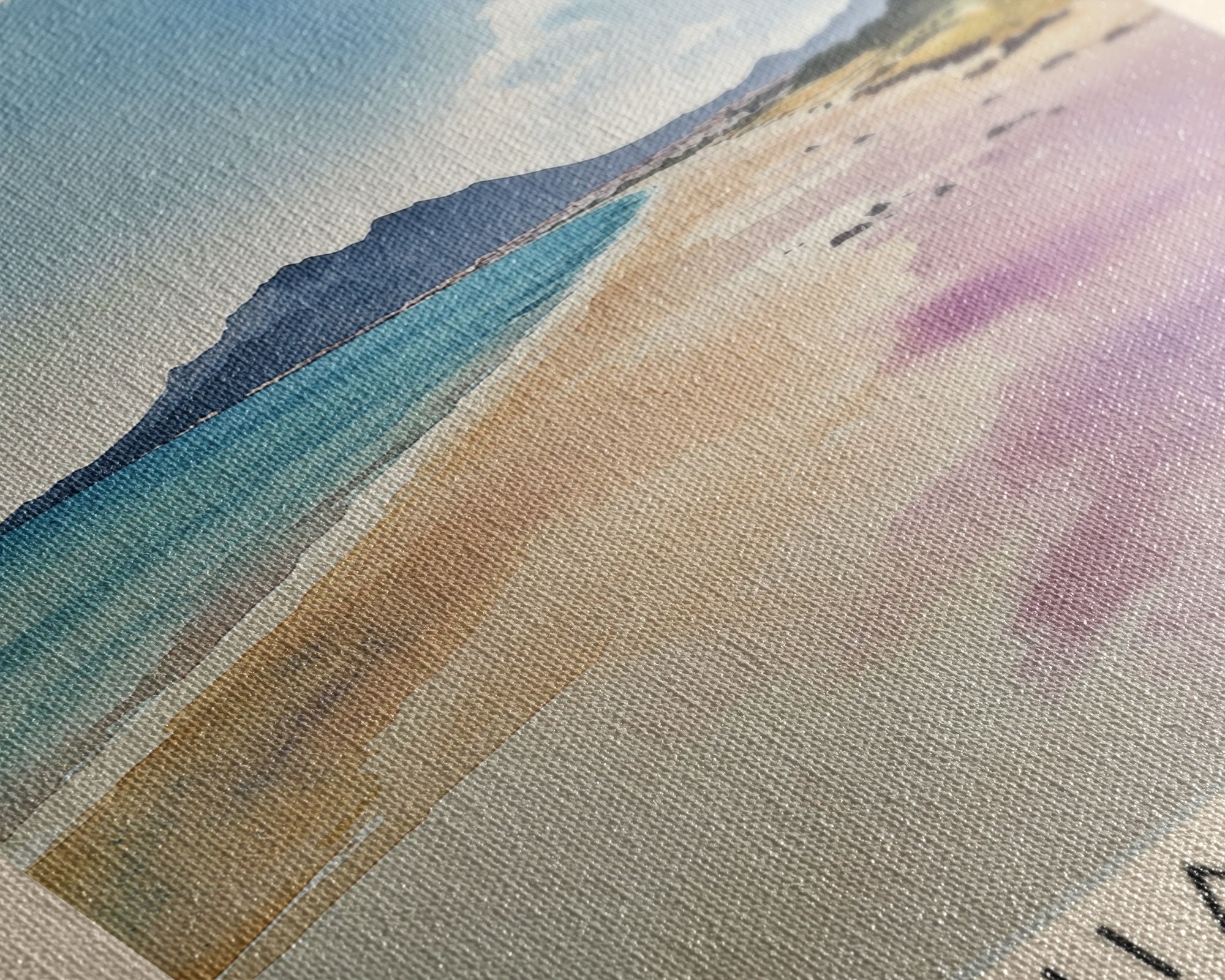 Chia Beach, Italy Watercolor Print, Vacation Gift, Italy Wall Art, Beach Painting, Beach Decor, Beach Or Lakehouse Art