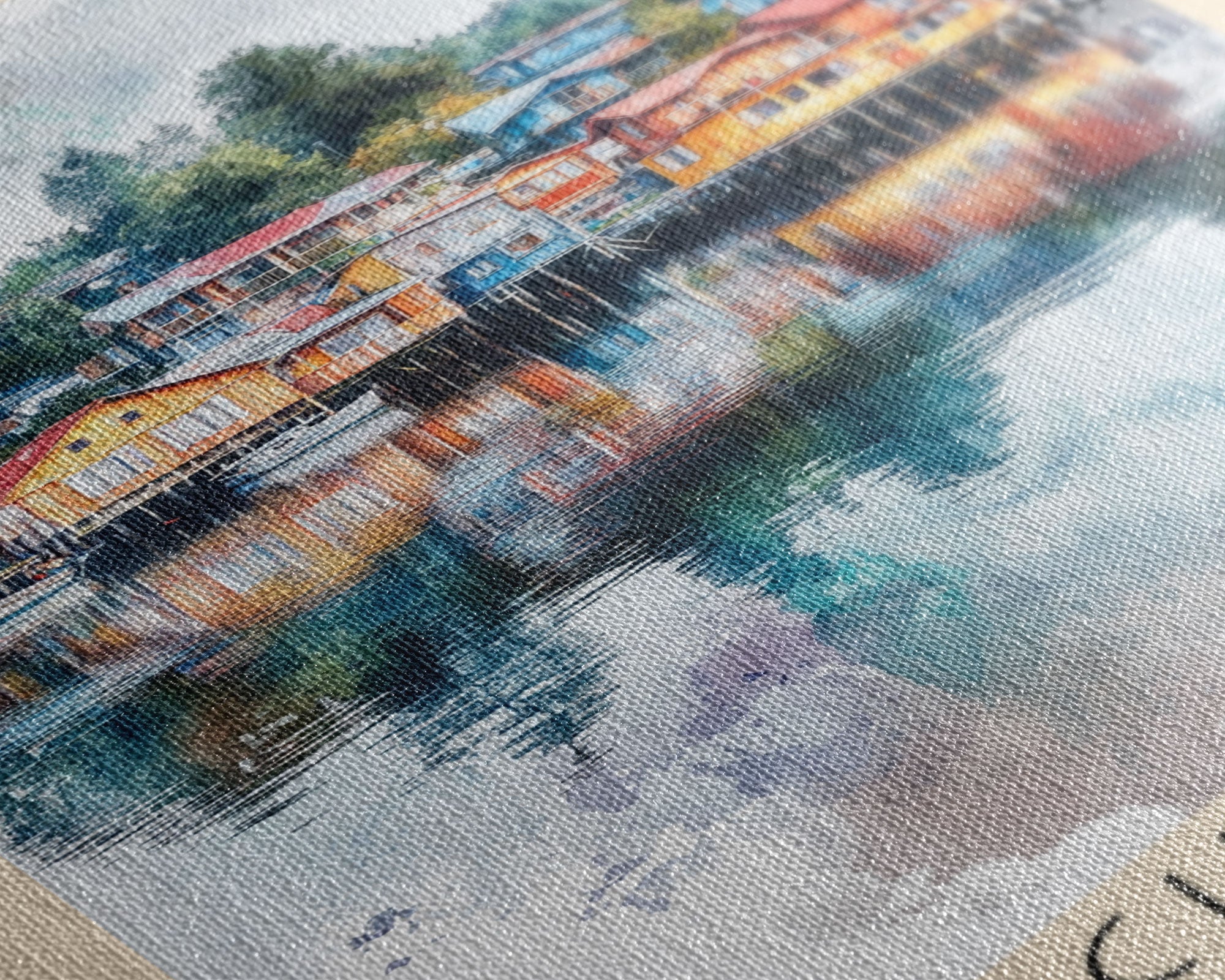 Chiloé, Chile Watercolor Print, Vacation Gift, Chile Wall Art, Vacation Wall Art, Vacatation Memories, Beach Decor, Beach Or Lakehouse Art