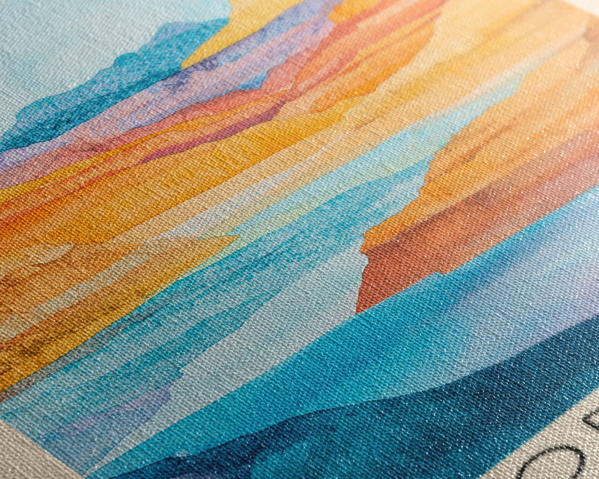 Chorrillos, Chile Watercolor Beach Print, Vacation Gift, Chile Wall Art, Beach Painting, Beach Decor, Beach Painting