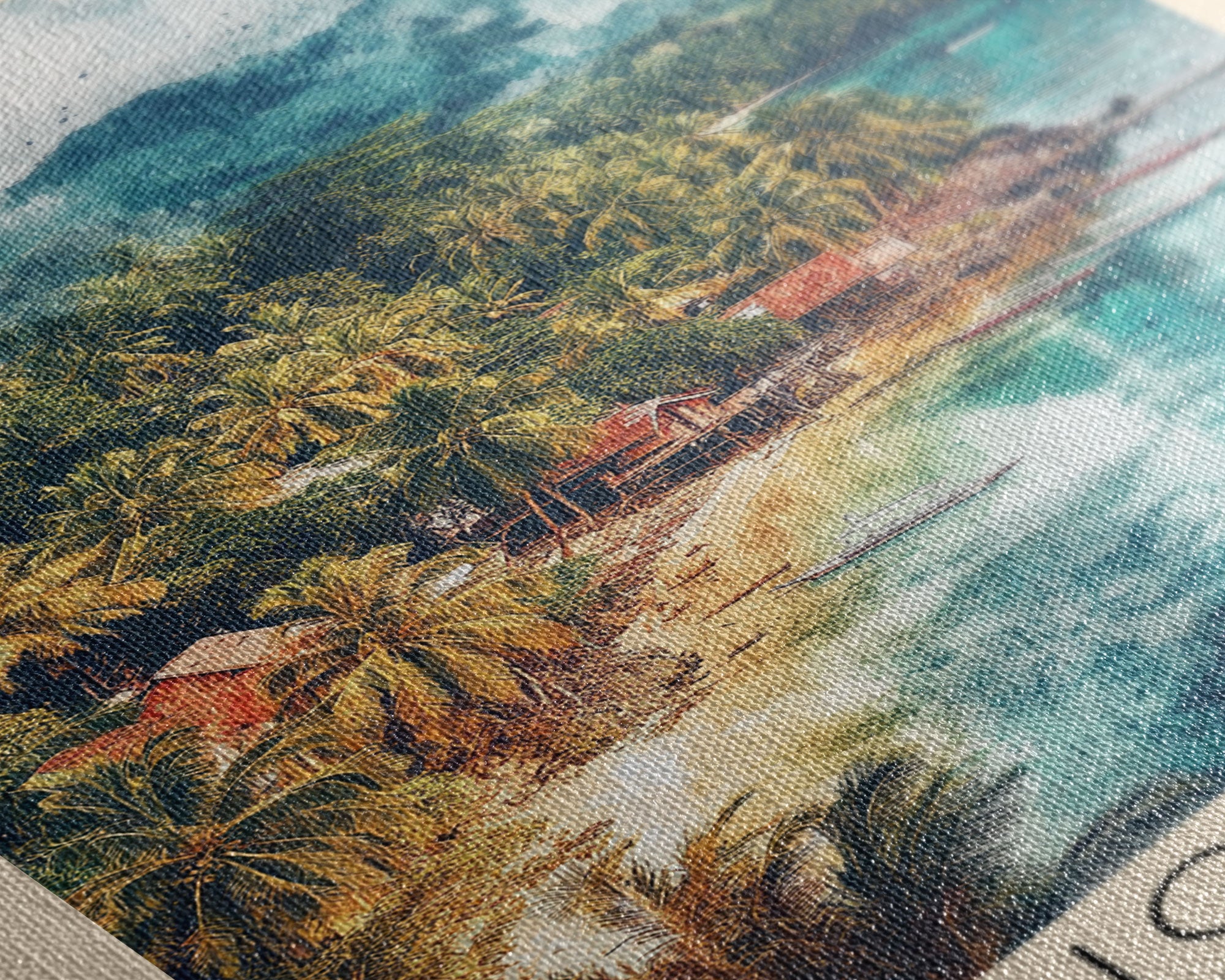 Siquijor, Philippines Watercolor Beach Print, Vacation Gift, Philippines Wall Art, Beach Painting, Beach Decor, Beach Painting