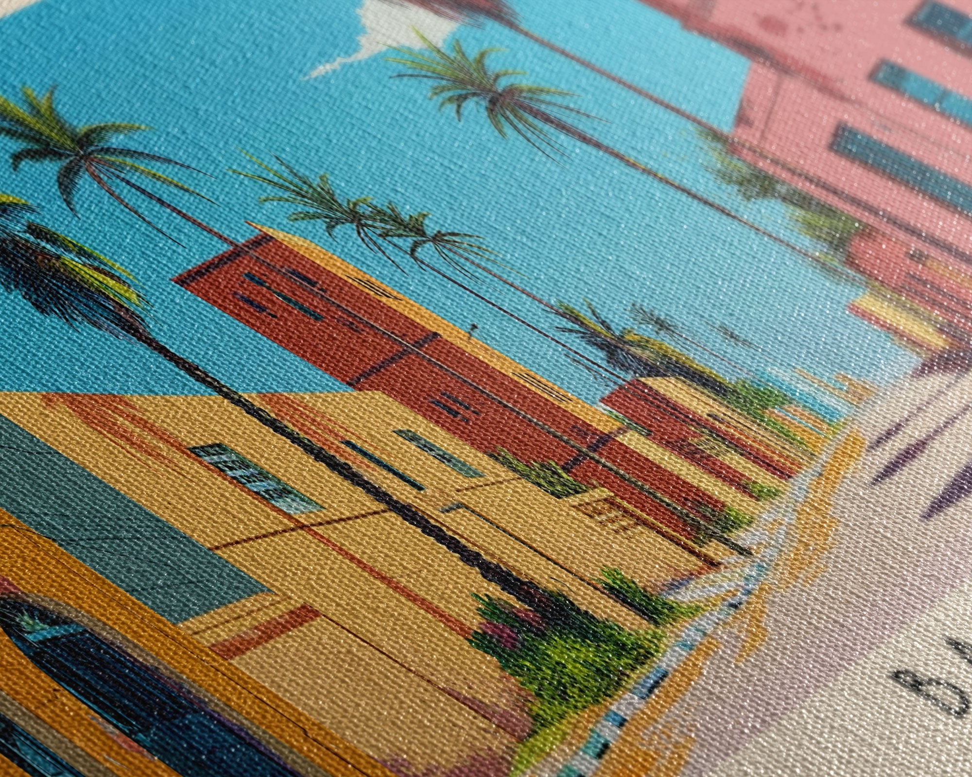 Banadir, Somalia Panoramic Canvas Print, Banadir, Somalia Painting, Somalia Art, Banadir Travel Poster, Travel Art, Living Room Painting