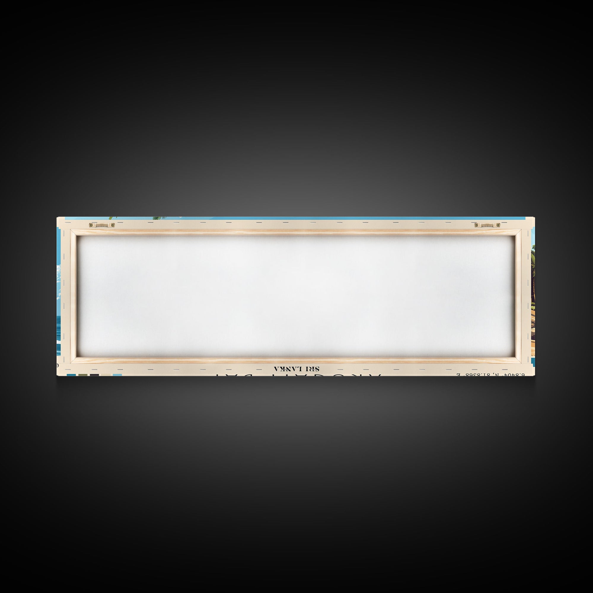Arugam Bay, Sri Lanka Panoramic Beach Print, Vacation Gift, Sri Lanka Wall Art, Framed Canvas Print, Framed Beach Painting