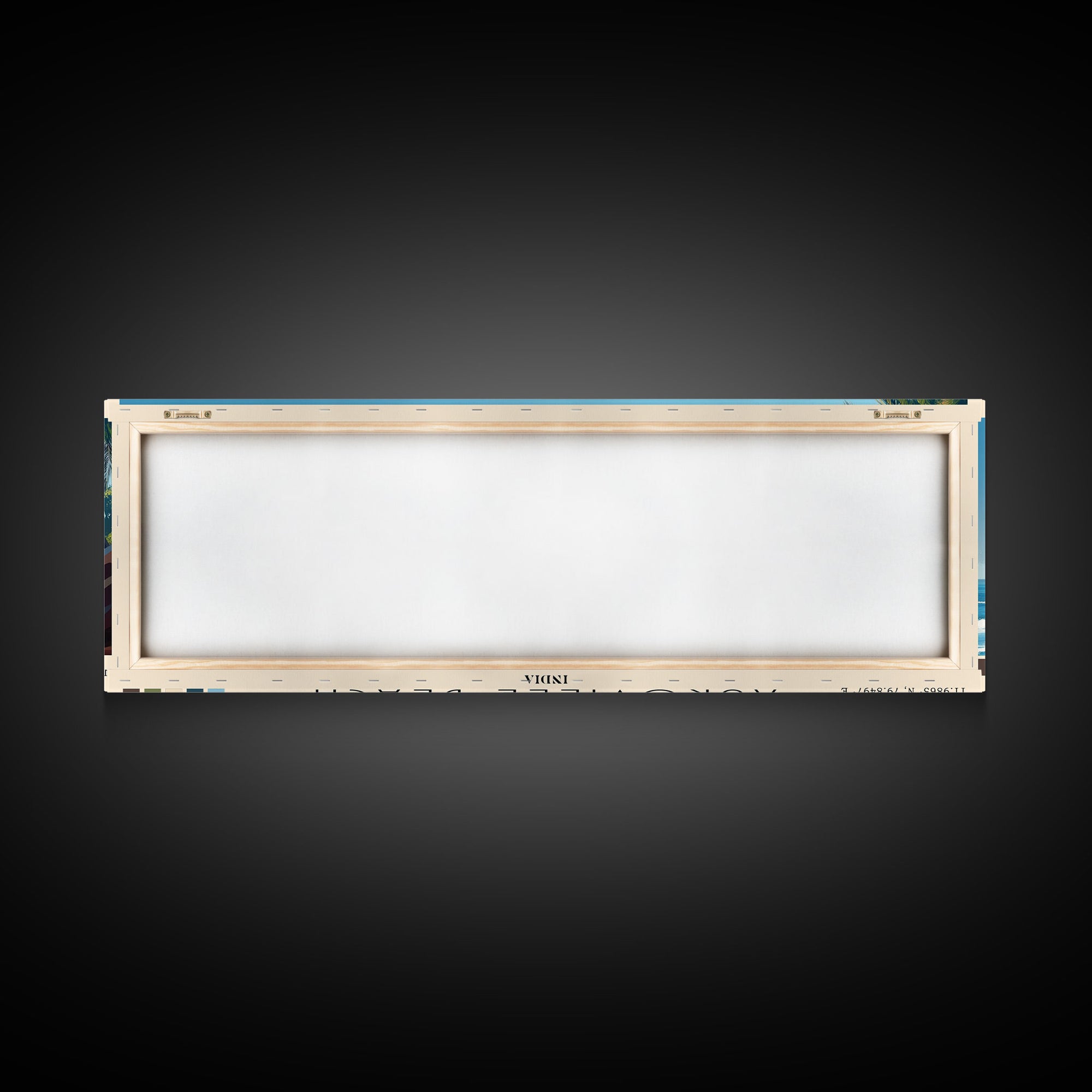 Auroville Beach, India Panoramic Print, Vacation Gift, India Wall Art, Beach Painting, Beach Decor, Large Wall Art, Wood Frame Art
