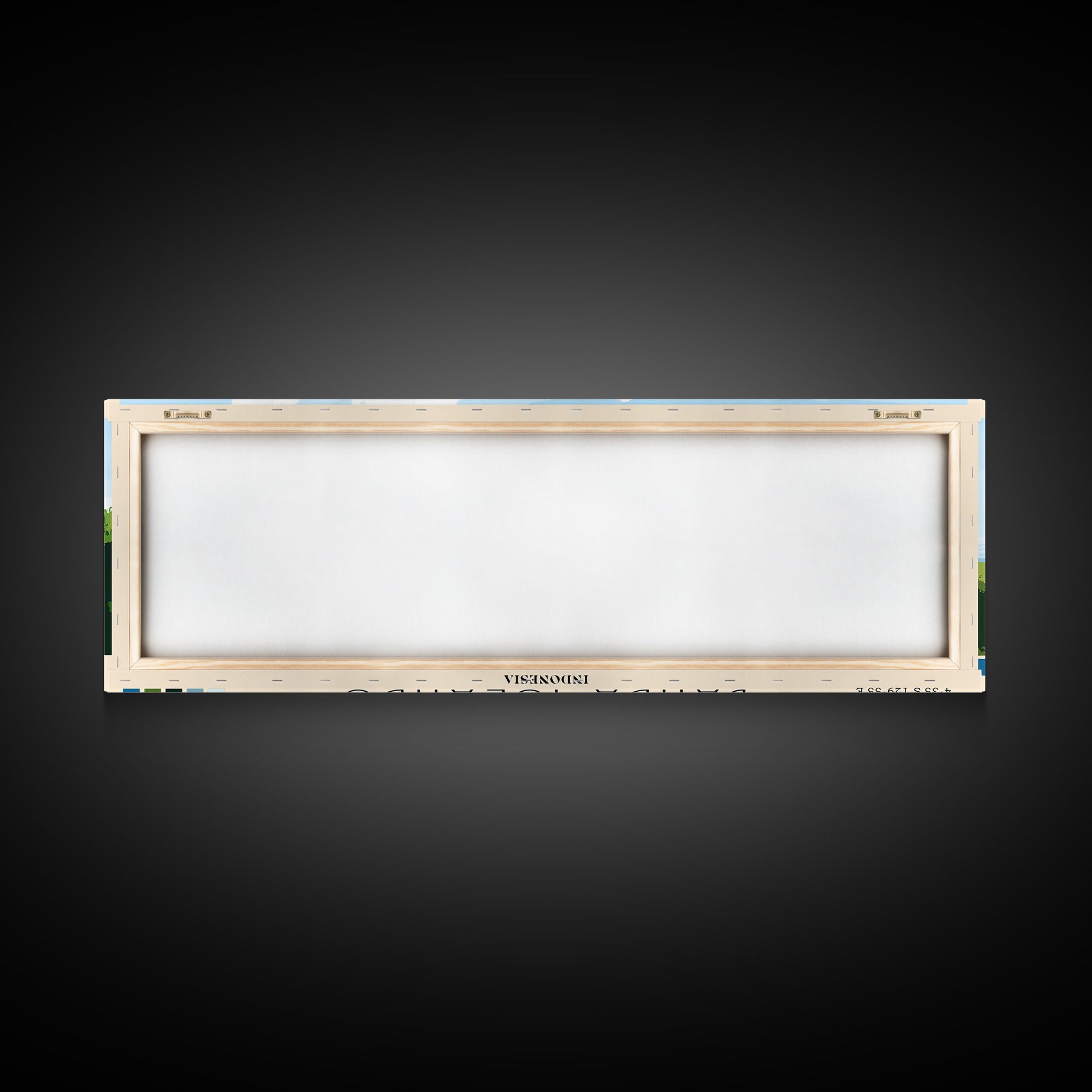 Banda Islands, Indonesia Panoramic Beach Print, Vacation Gift, Indonesia Wall Art, Framed Canvas Print, Framed Beach Painting