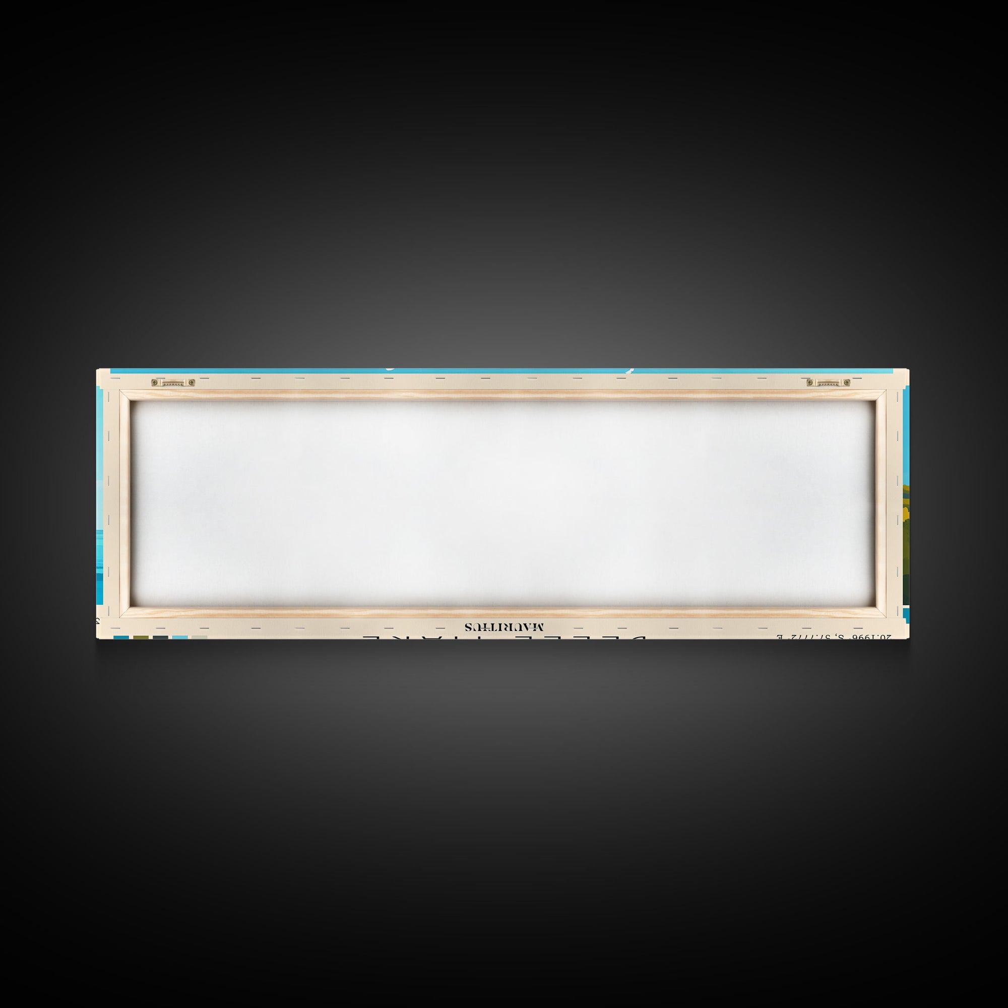 Belle Mare, Mauritius Panoramic Print, Vacation Gift, Mauritius Wall Art, Beach Painting, Beach Decor, Large Wall Art, Wood Frame Art