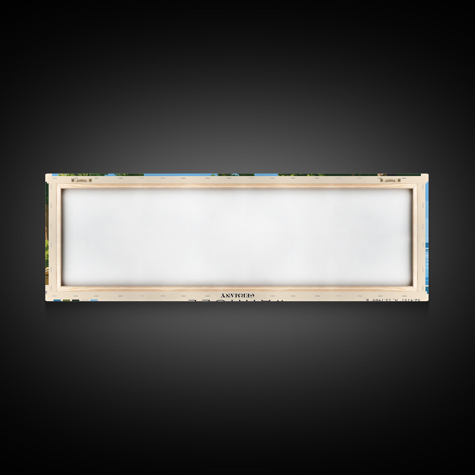 Wannsee, Germany Panoramic Print, Vacation Gift, Germany Wall Art, Beach Painting, Beach Decor, Beach Or Lakehouse Art