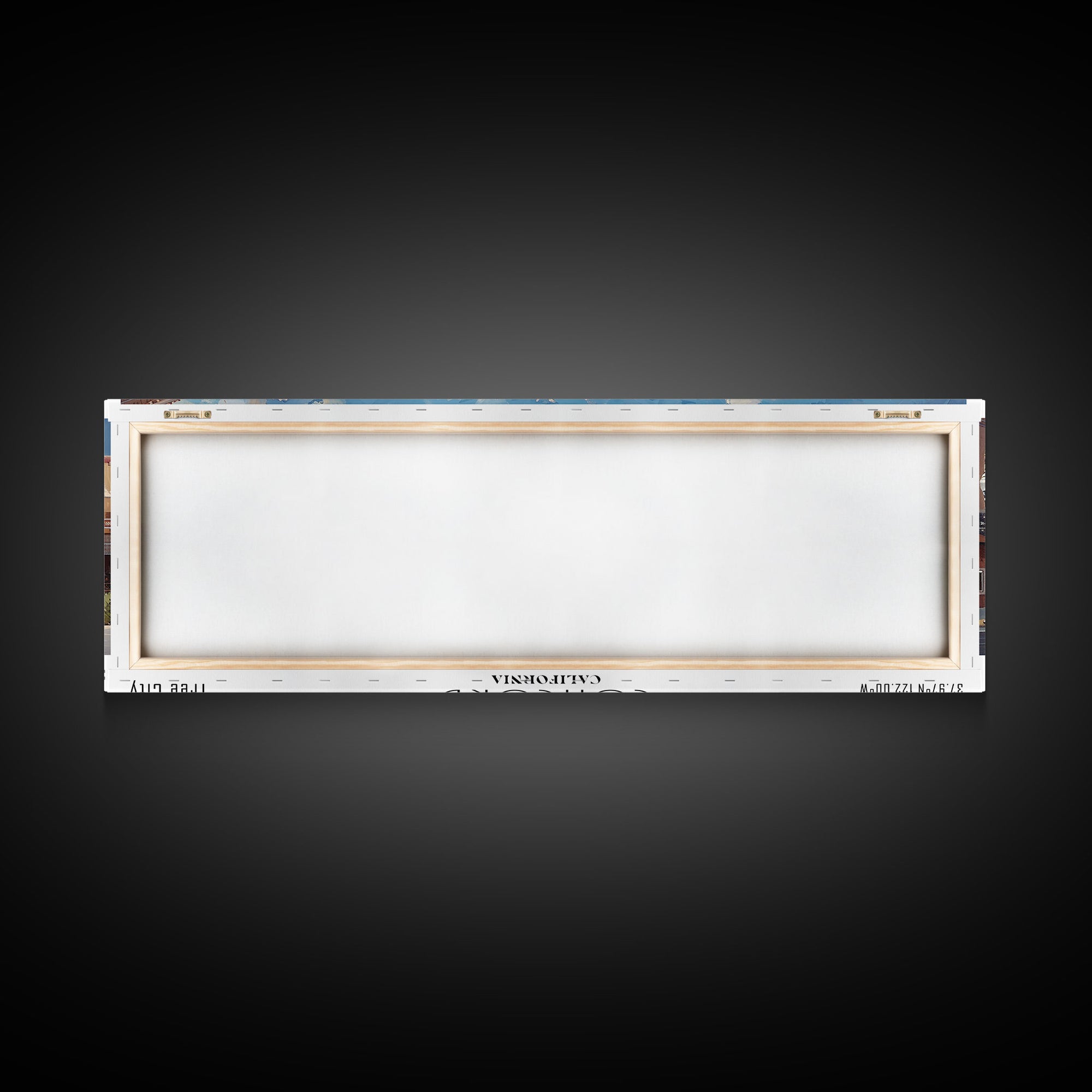 Concord California Panoramic Watercolor Painting Framed Canvas Print, Travel Poster Art, Picturesque Landscape, Living Room Decor, Wall Art, Office Decoration, Unique Travel Gift