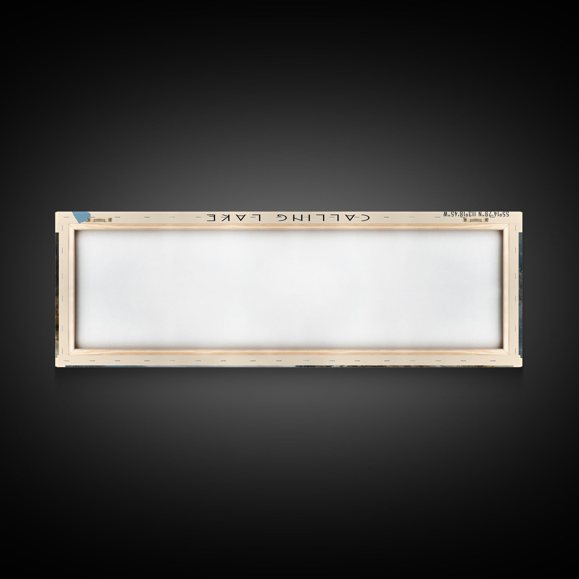 Calling Lake Framed Canvas Print, Panoramic Lake House Decor, Wall Art, Travel Poster, Rustic Lake Painting, Nature Art