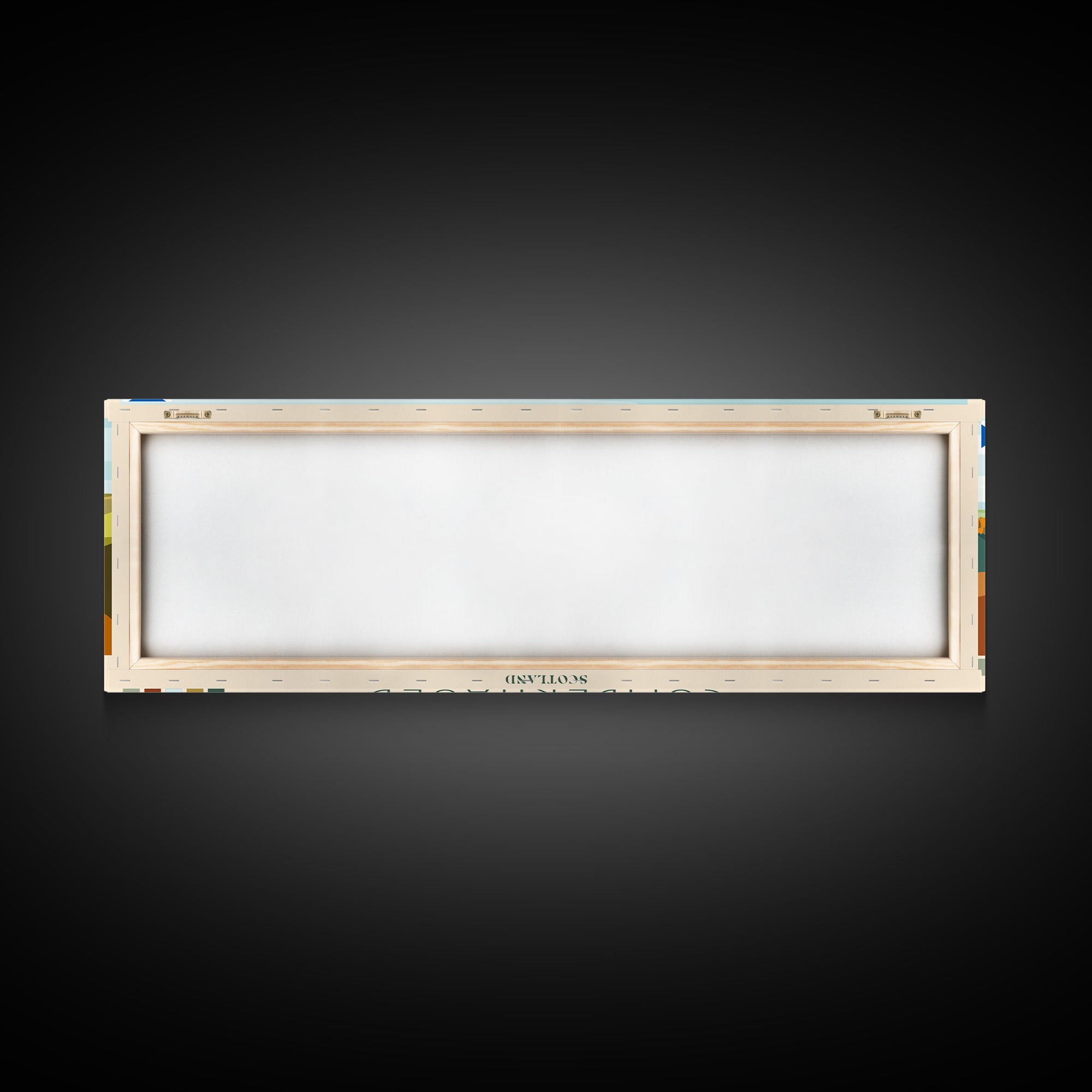 Cumbernauld, Scotland Panoramic Travel Poster Canvas Print, Cumbernauld, Scotland Painting, Scotland Art, Cumbernauld Travel Art, Guest Room Painting