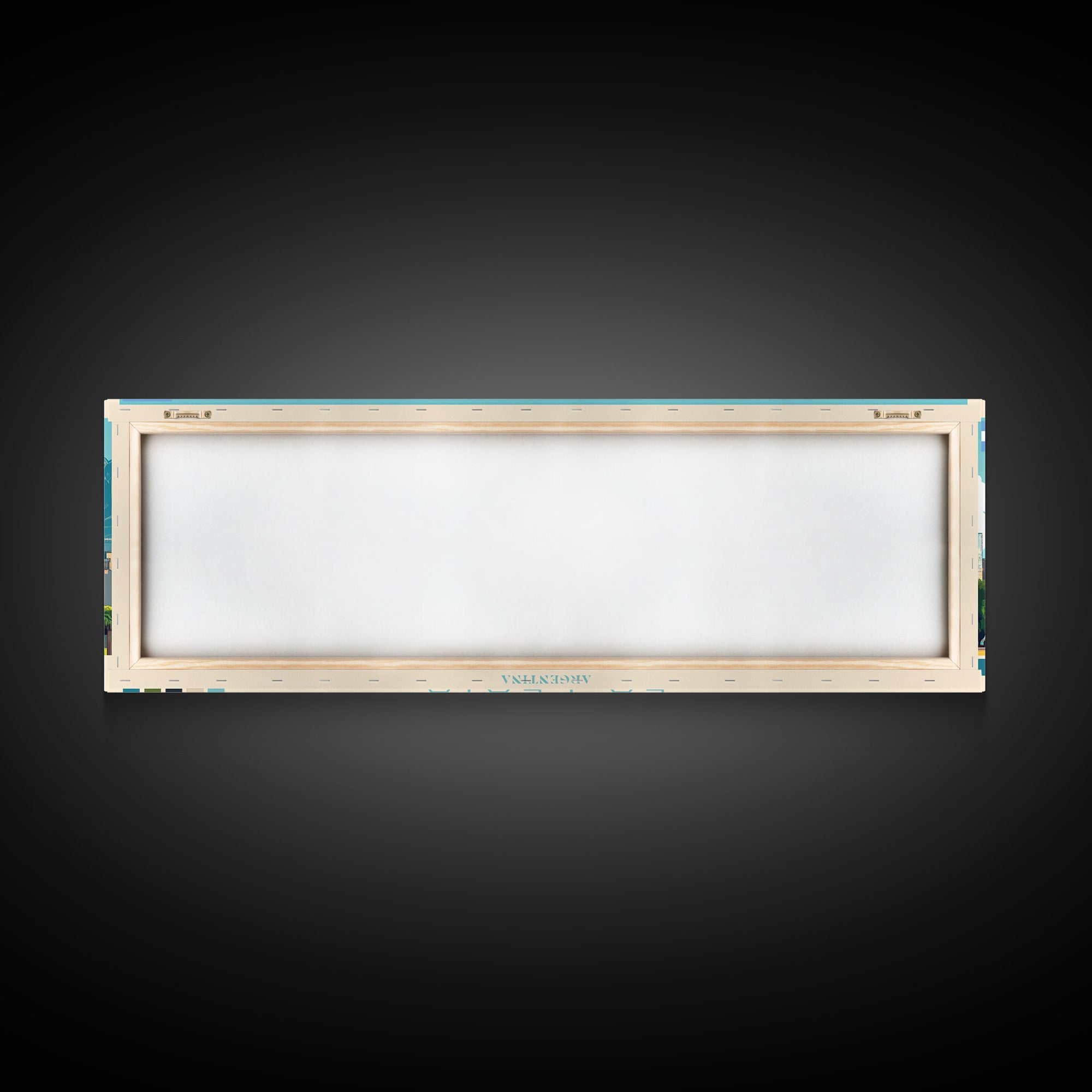 Panoramic Travel Poster La Plata, Argentina Canvas Print, La Plata, Argentina Painting, Argentina Art, La Plata Travel Art, Guest Room Painting