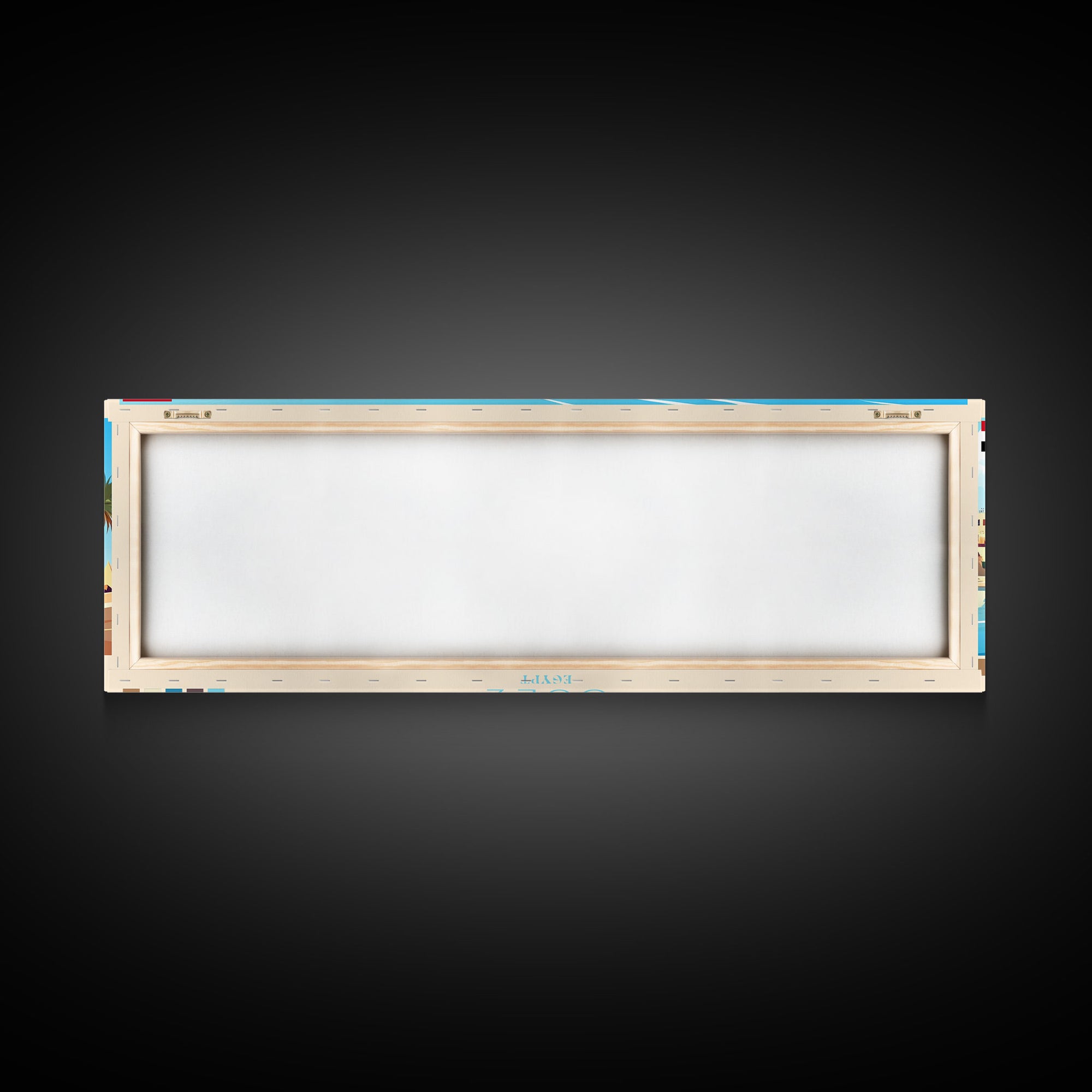 Suez, Egypt Travel Poster Panoramic Canvas Print, Suez, Egypt Painting, Egypt Art, Suez Travel Art, Guest Room Painting