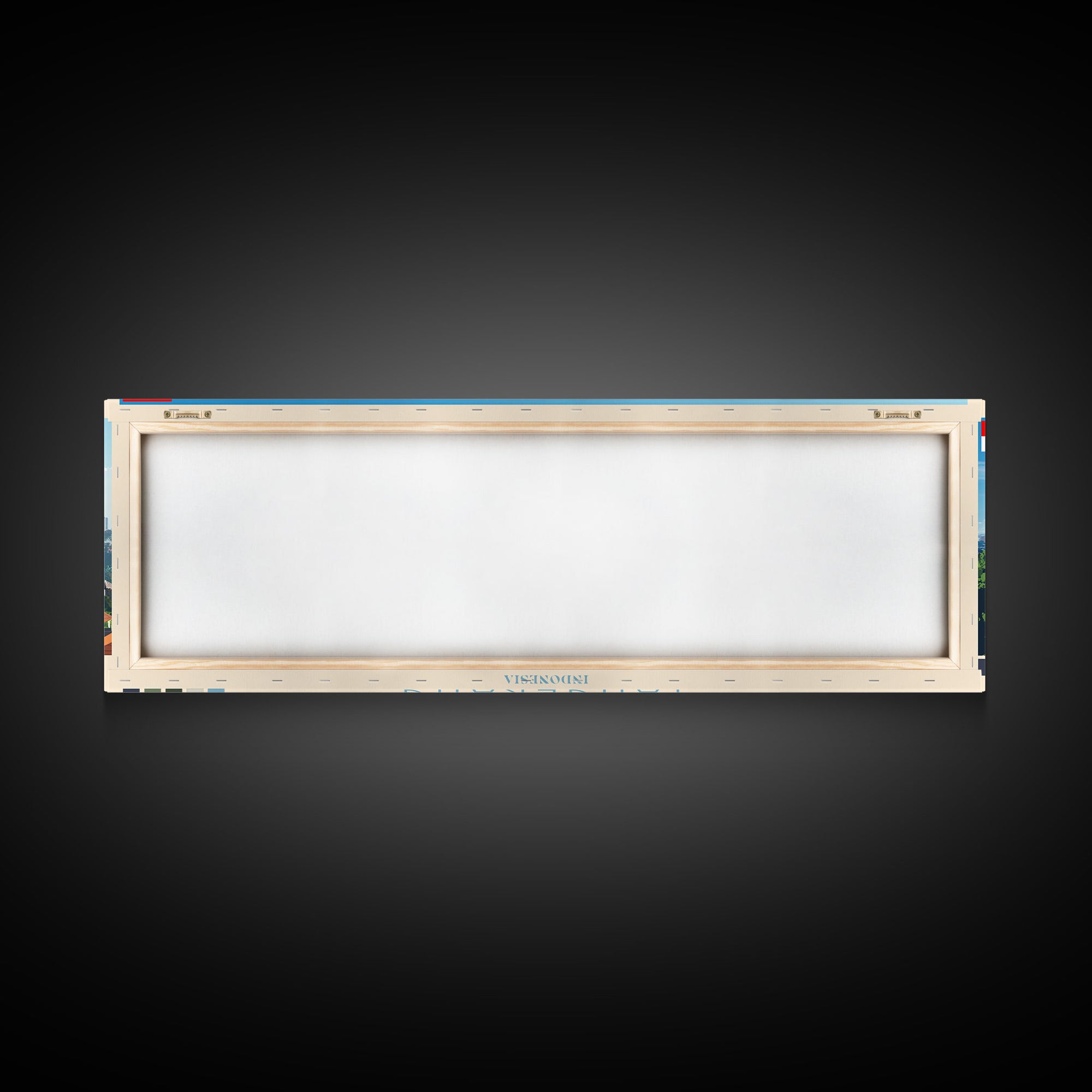 Panoramic Travel Poster Tangerang, Indonesia Canvas Print, Tangerang, Indonesia Painting, Indonesia Art, Tangerang Travel Art, Guest Room Painting