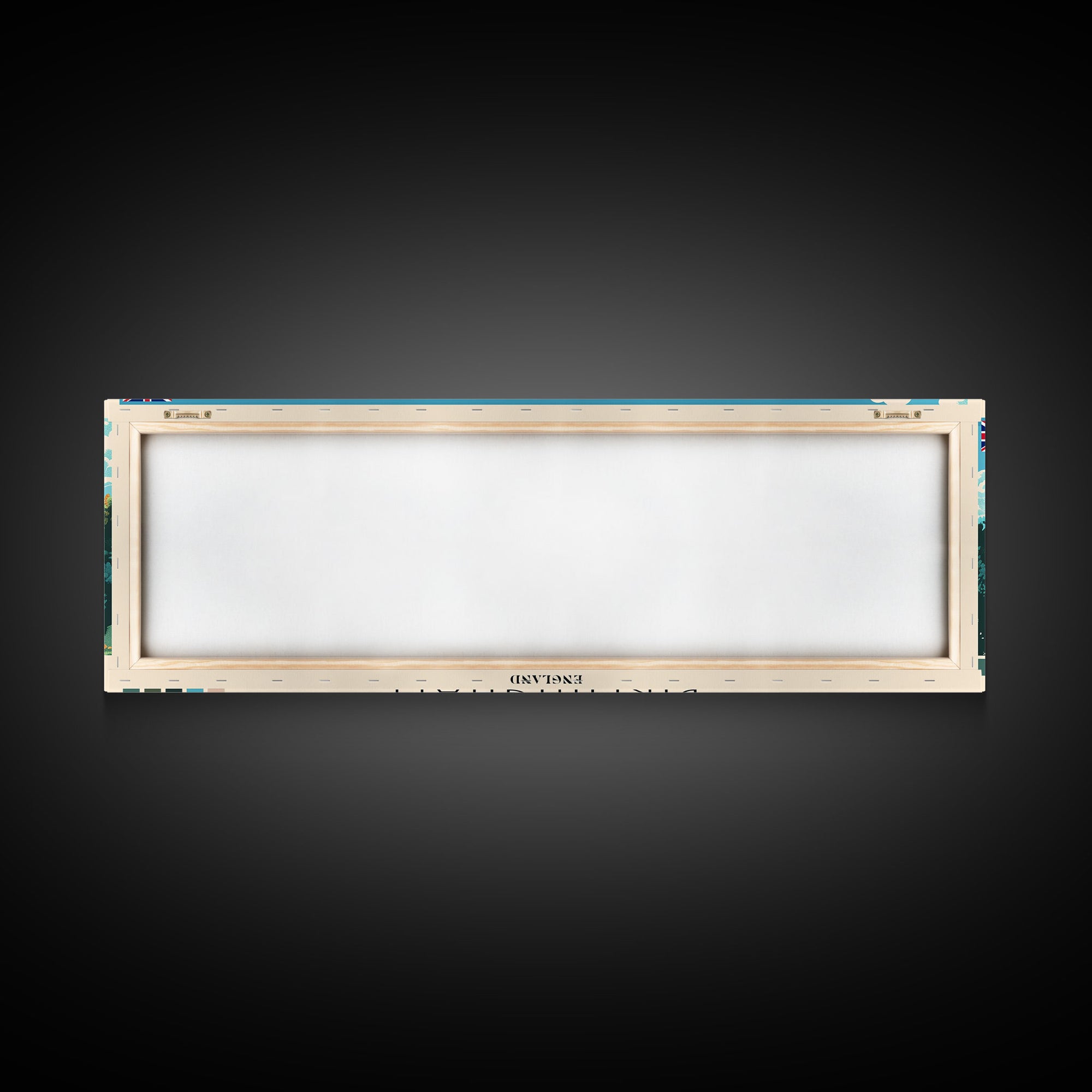 Birmingham, England Panoramic Canvas Print, Birmingham, England Painting, England Art, Birmingham Travel Poster, Travel Art, Guest Room Painting