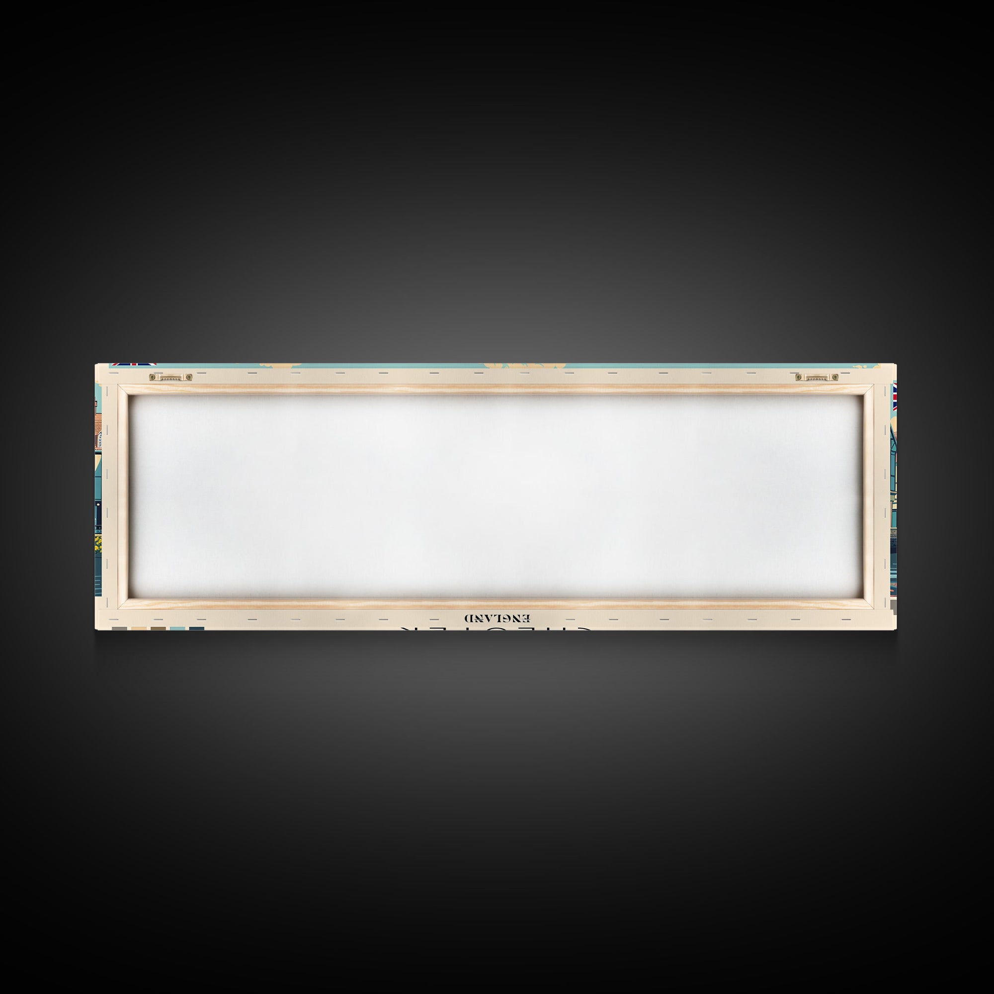 Chester, England Panoramic Canvas Print, Chester, England Painting, England Art, Chester Travel Poster, Travel Art, Living Room Painting