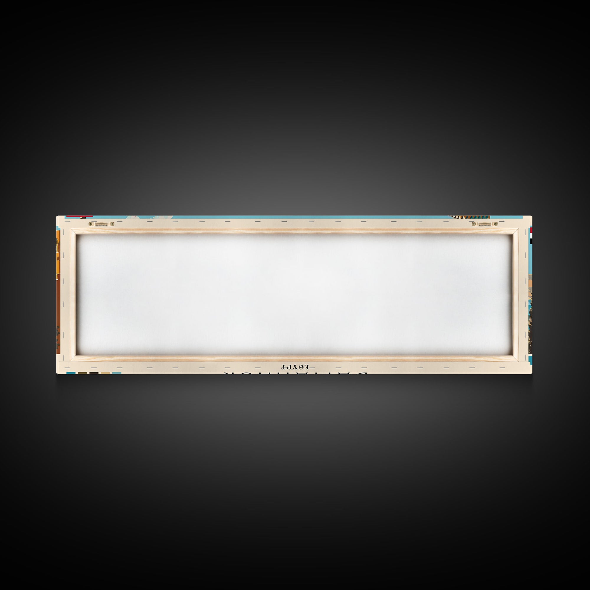Damanhur, Egypt Panoramic Canvas Print, Damanhur, Egypt Painting, Egypt Art, Damanhur Travel Poster, Travel Art, Housewarming Gift