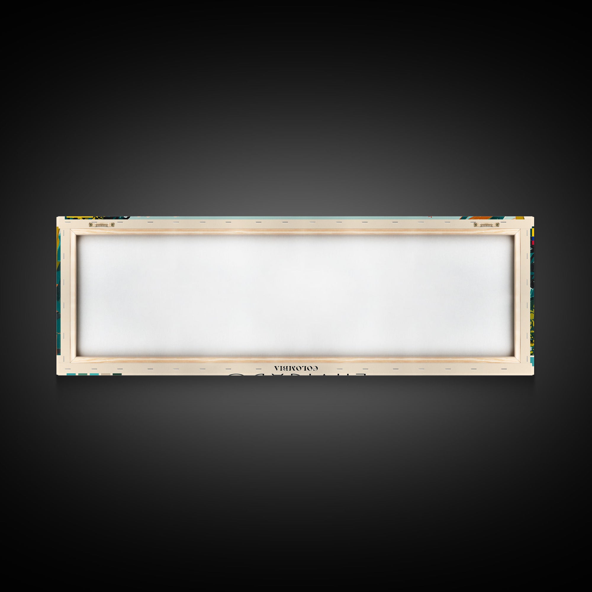 Envigado, Colombia Panoramic Canvas Print, Envigado, Colombia Painting, Colombia Art, Envigado Travel Poster, Travel Art, Guest Room Painting