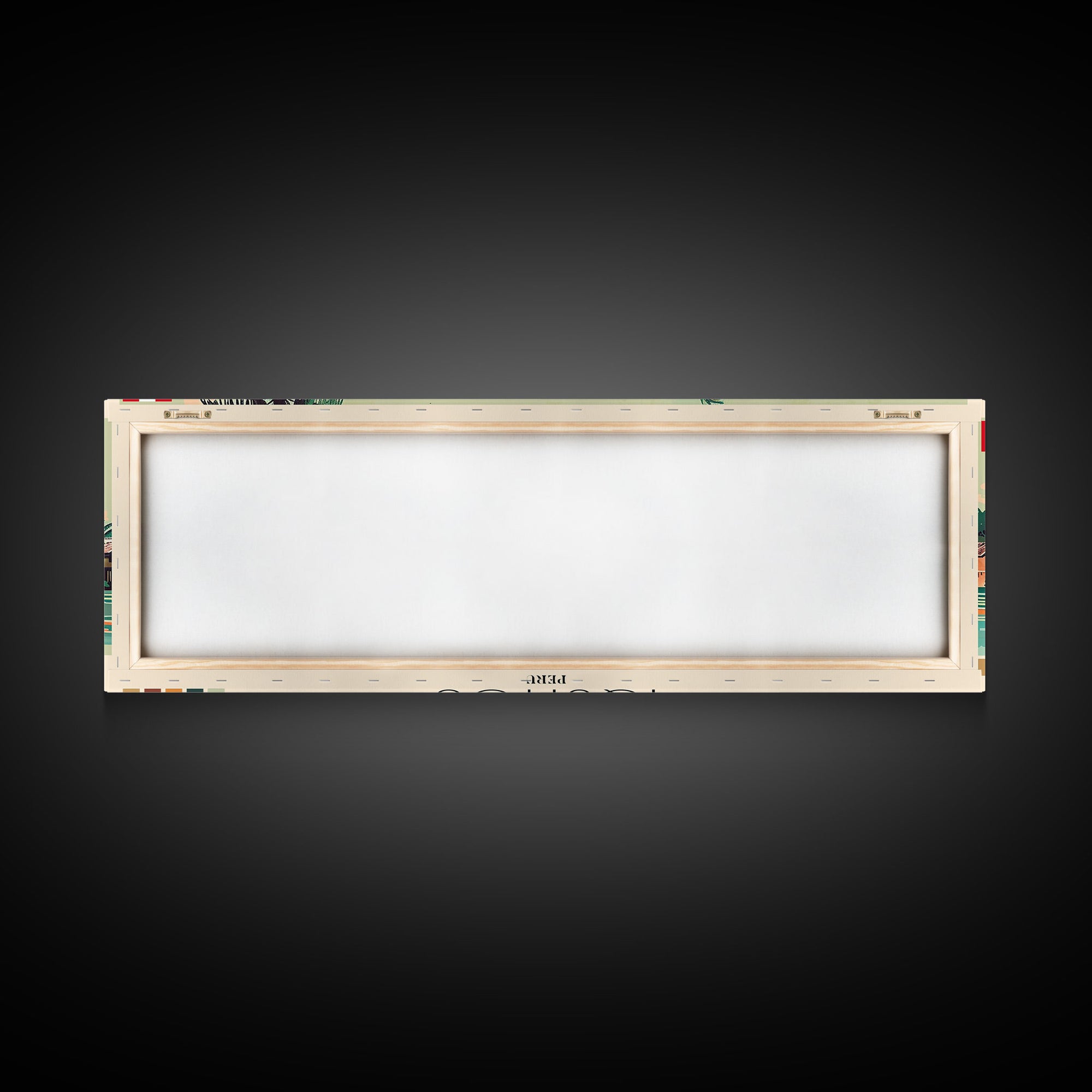 Iquitos, Peru Panoramic Canvas Print, Iquitos, Peru Painting, Peru Art, Iquitos Travel Poster, Travel Art, Living Room Painting