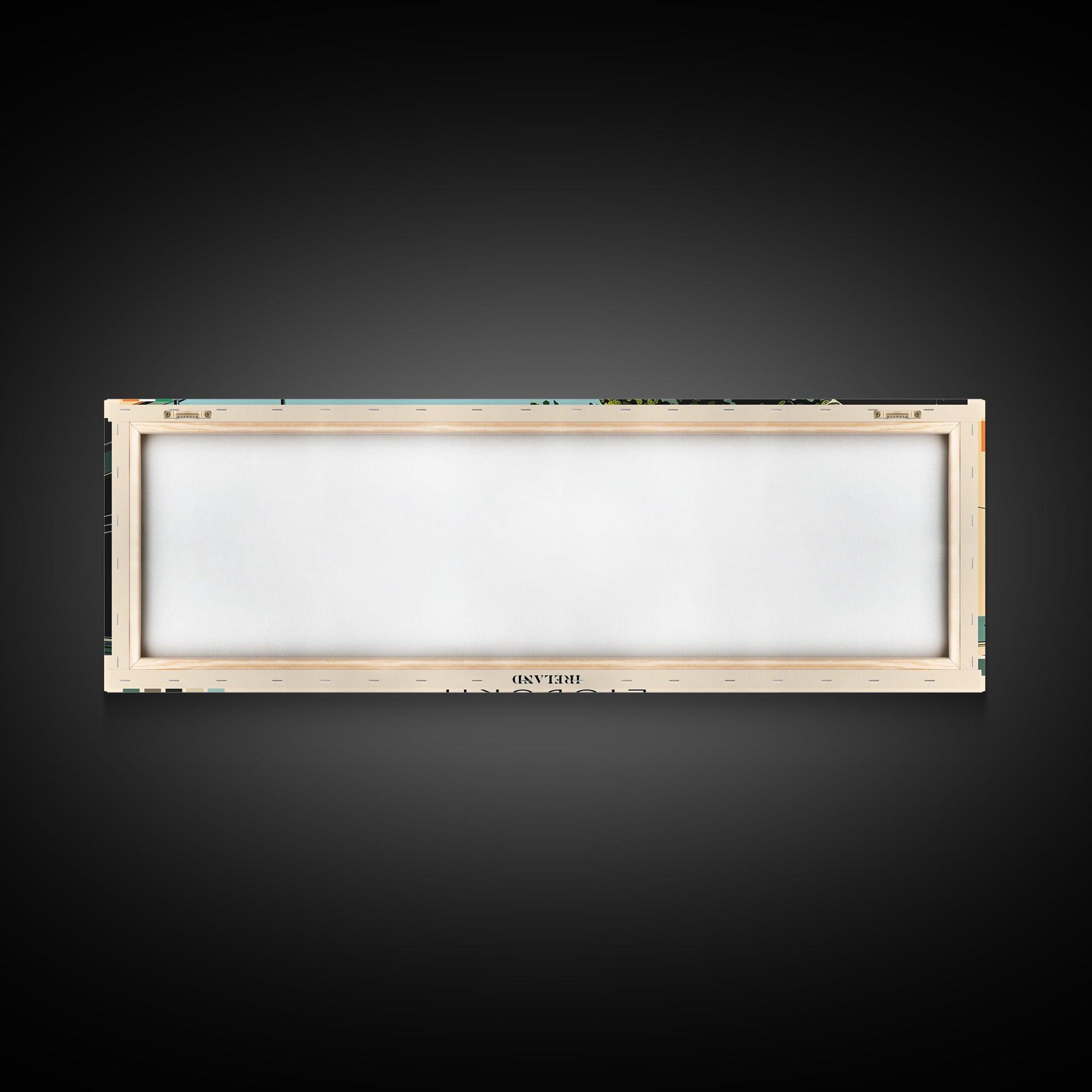 Lisburn, Ireland Panoramic Canvas Print, Lisburn, Ireland Painting, Ireland Art, Lisburn Travel Poster, Travel Art, Guest Room Painting