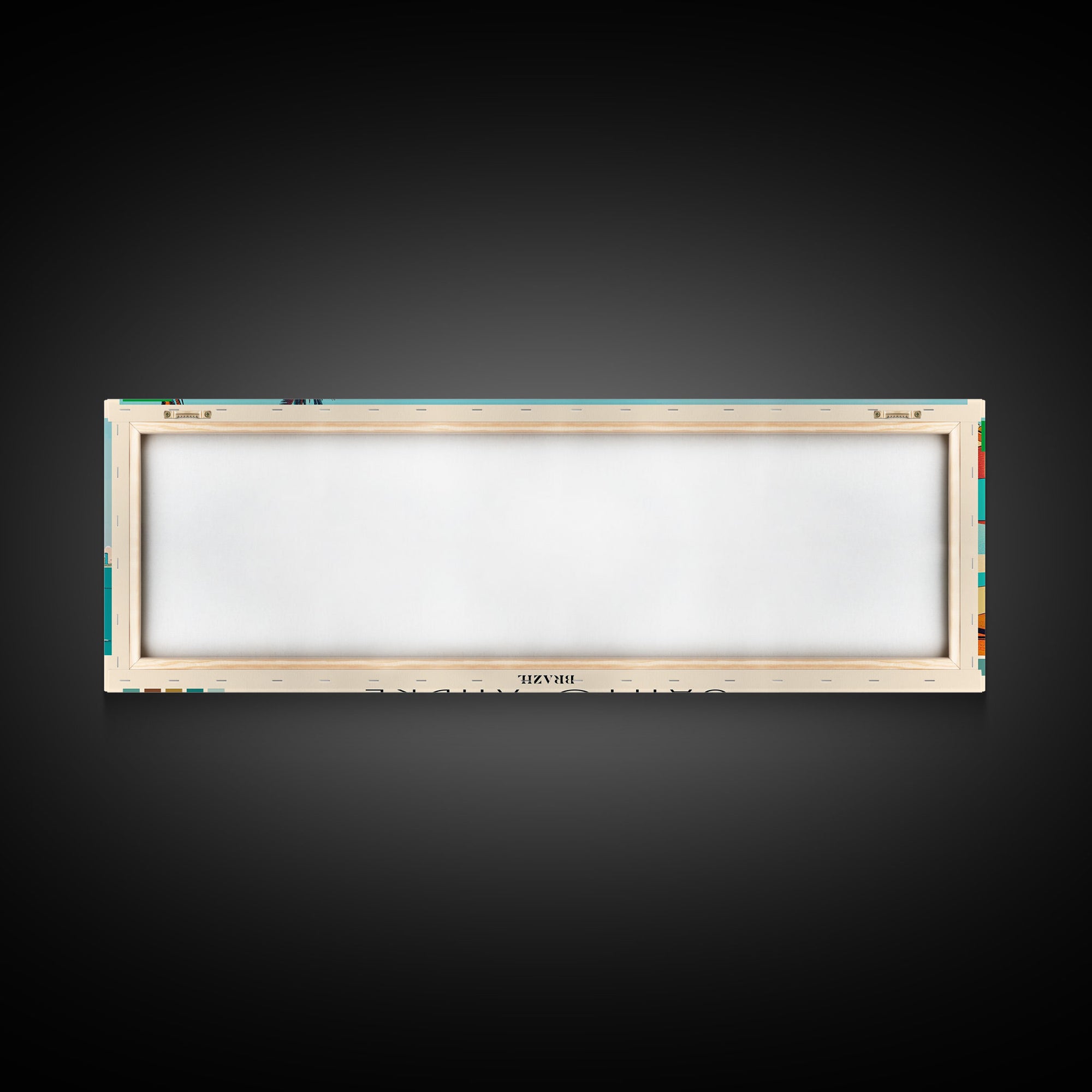 Santo Andre, Brazil Panoramic Canvas Print, Santo Andre, Brazil Painting, Brazil Art, Santo Andre Travel Poster, Travel Art, Living Room Painting