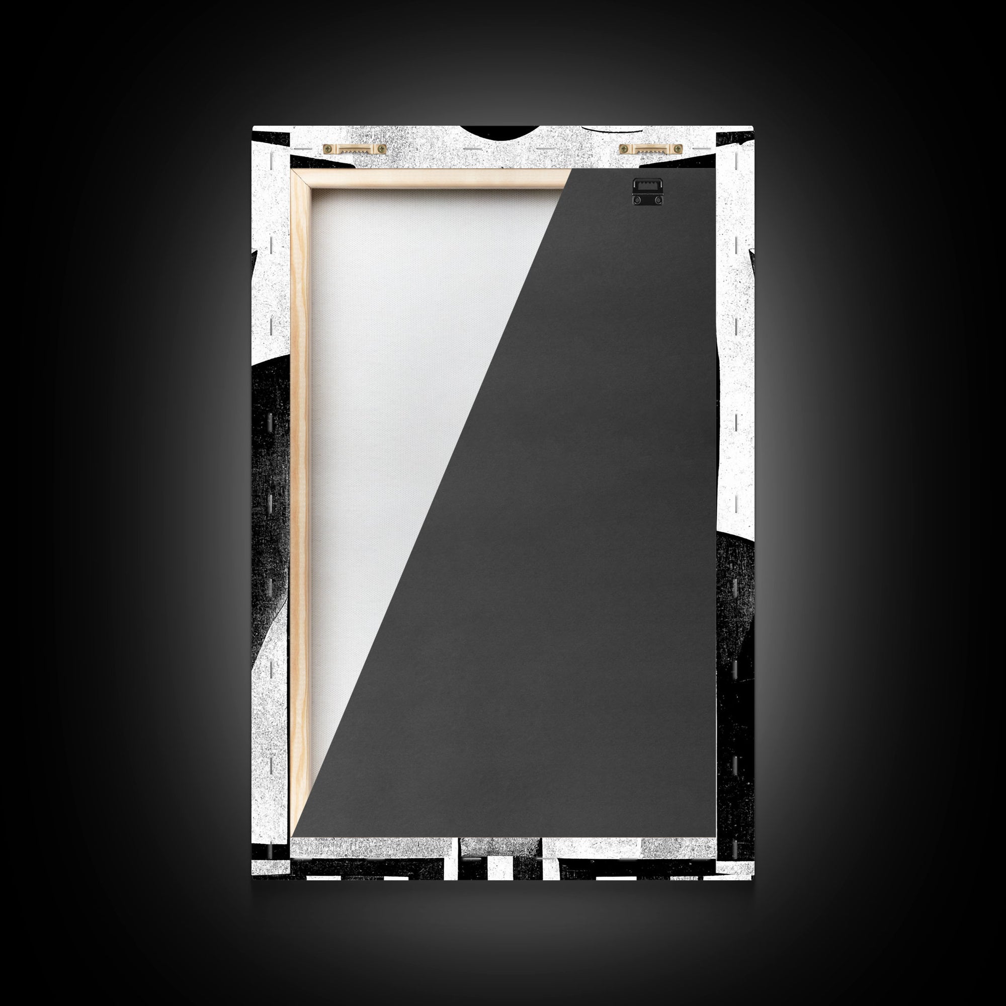 Art Deco Black And White Art Print, Art Deco Architecture, Framed Canvas Print, Ready To Hang Framed Wall Art, Living Room Wall Hanging