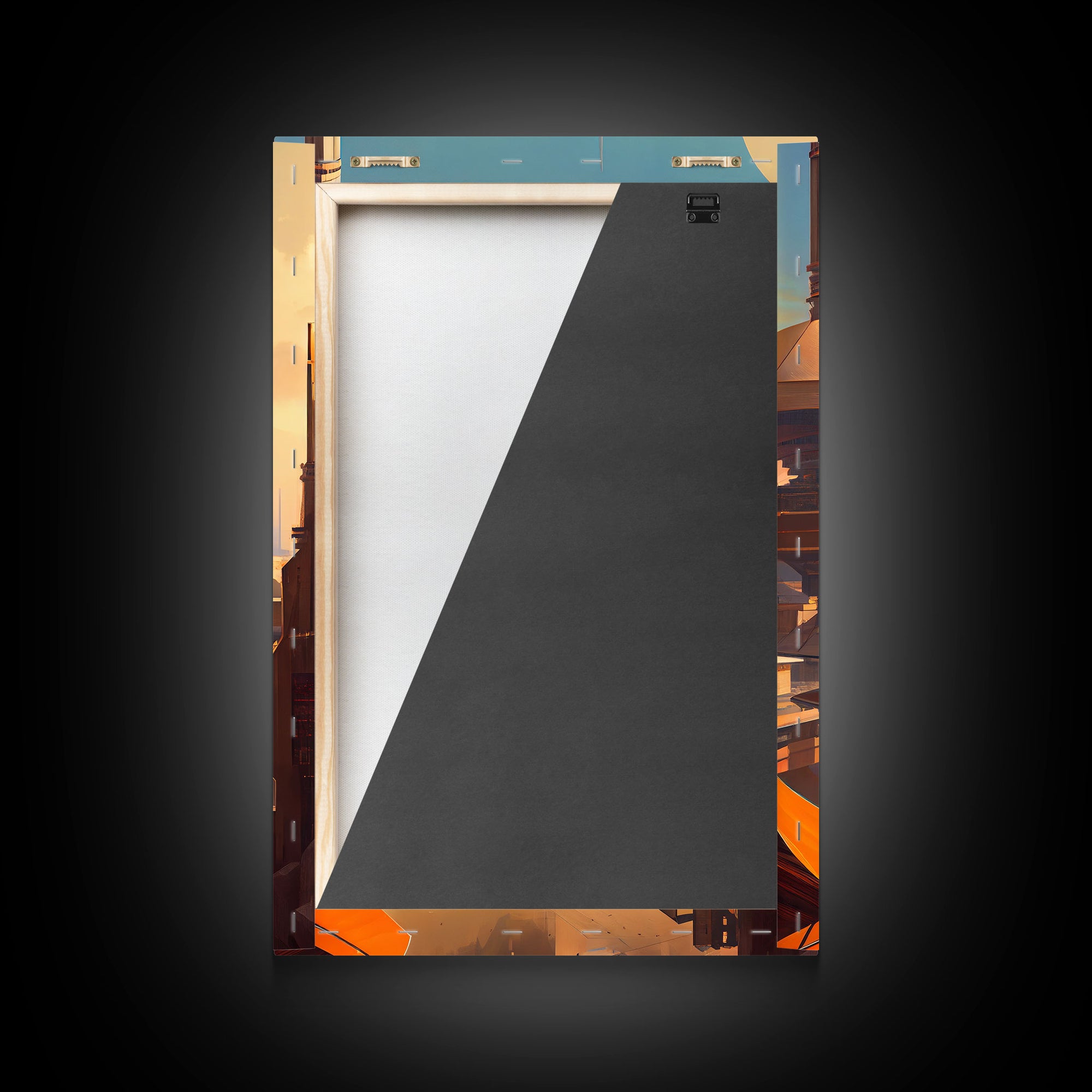 Canvas Print: Futuristic Cityscape - Modern Wall Art Decor, Vivid Colors, Ready to Hang