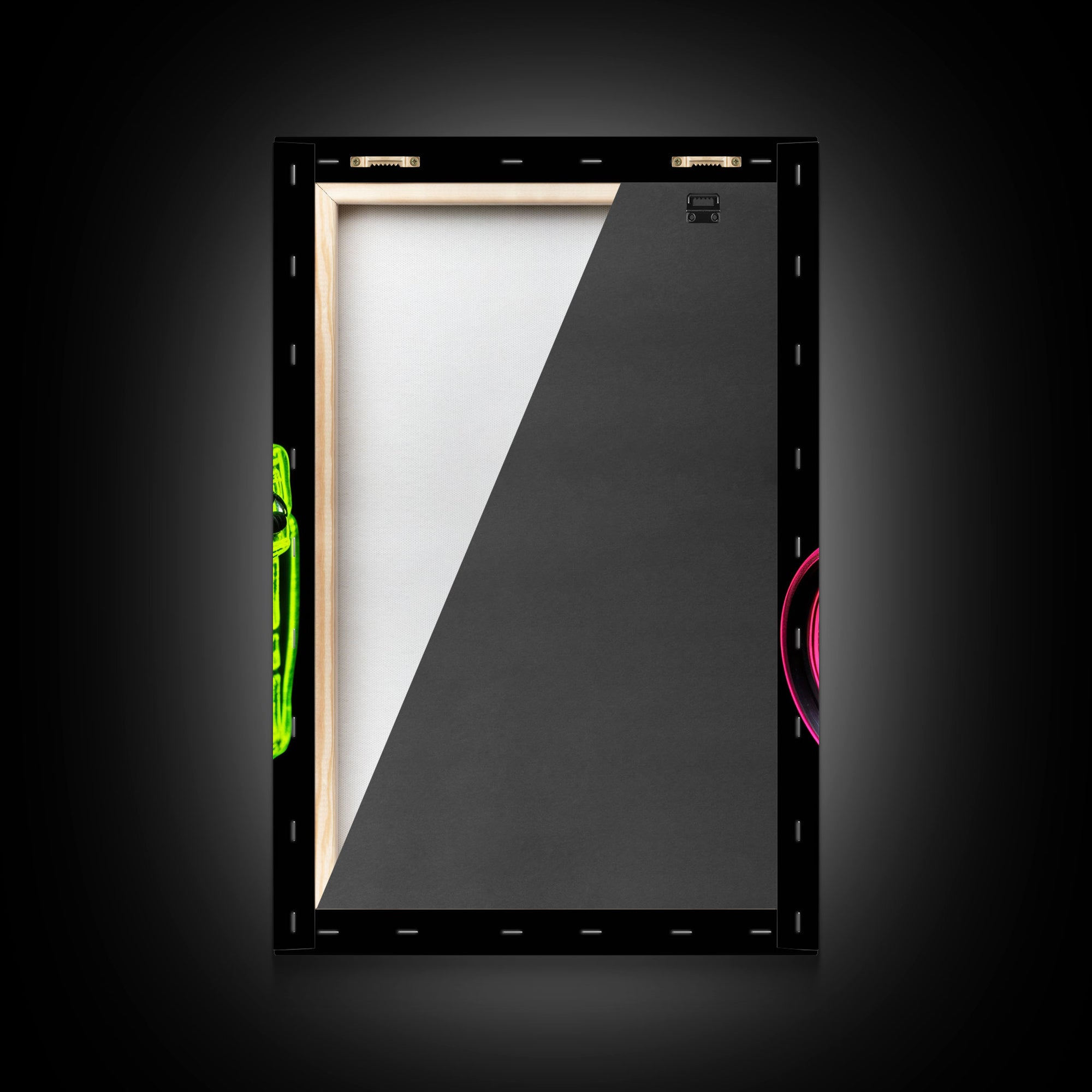 Neon Green Camera Wall Art, Neon Wall Decor, Photography Art, Minimalist Print, Wall Decor, Canvas Print, Wall Art, Framed Canvas