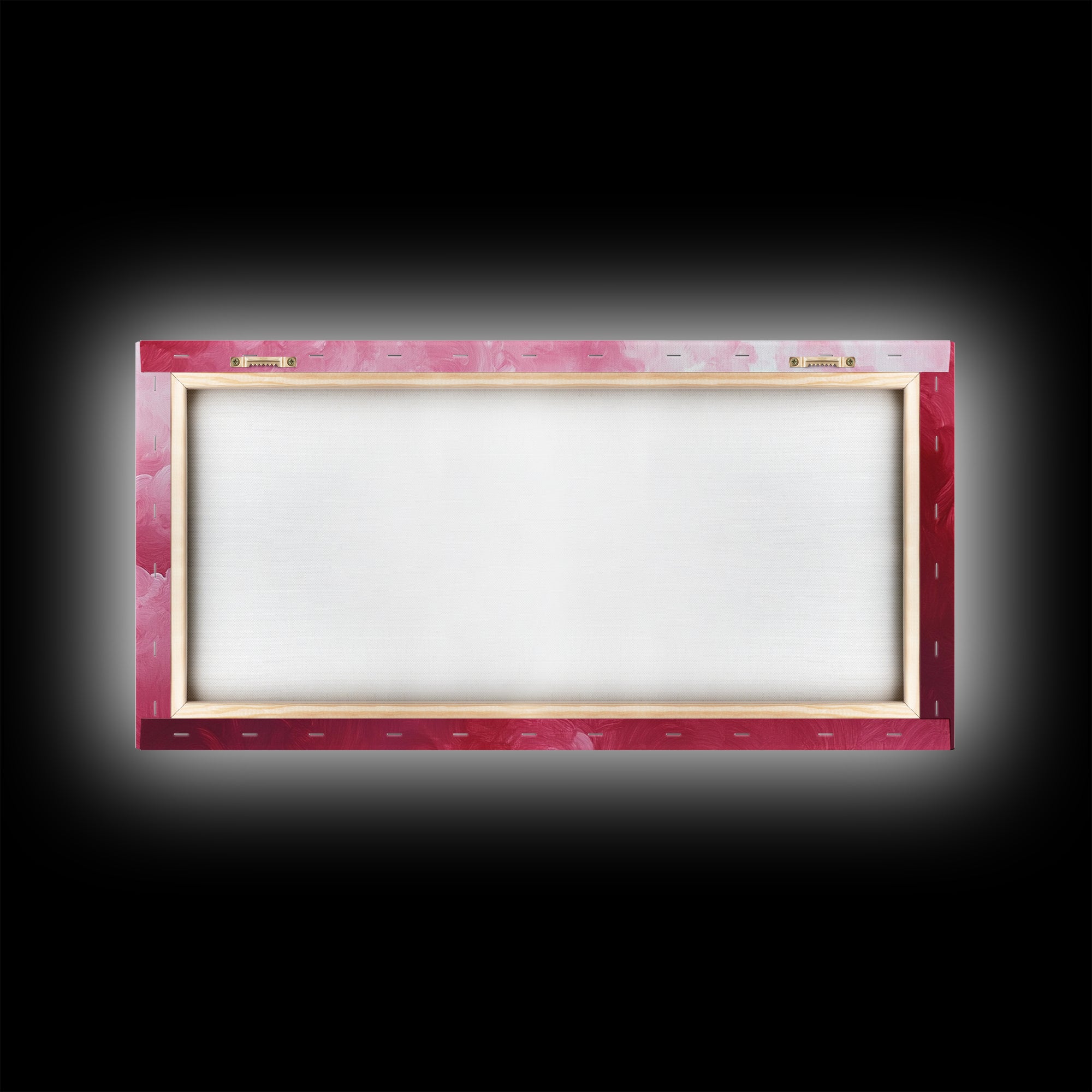 Pink Clouds - Framed Canvas Print - Wood Framed Wall Art - Preppy Decor - Preppy Dorm Room Wall Art - Abstract Pink Wall Art
