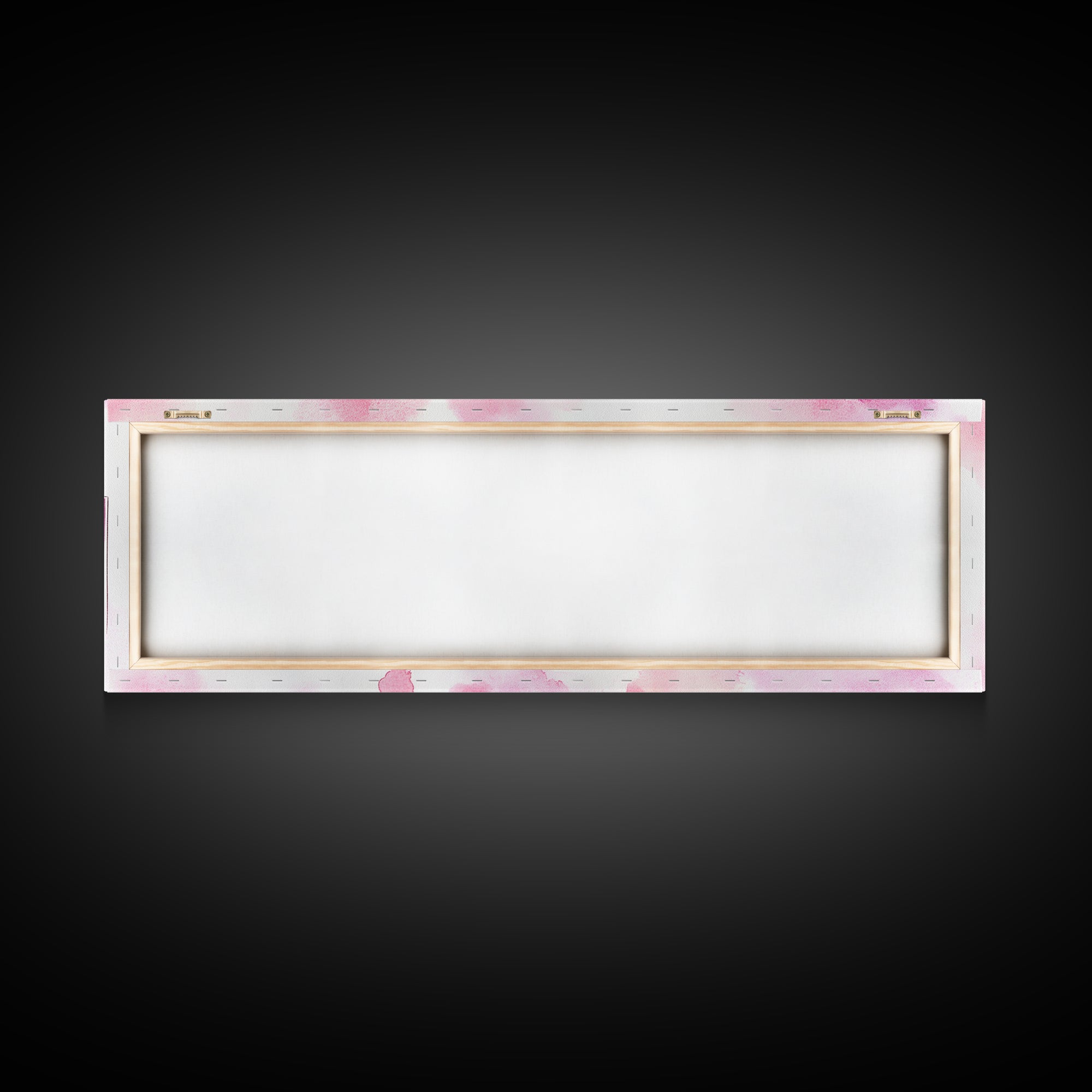 Pink Abstract Art Framed Canvas Print Featuring Lip Gloss Collection, Feminine Living Room Artwork, Boho Dorm Decor Gift Idea