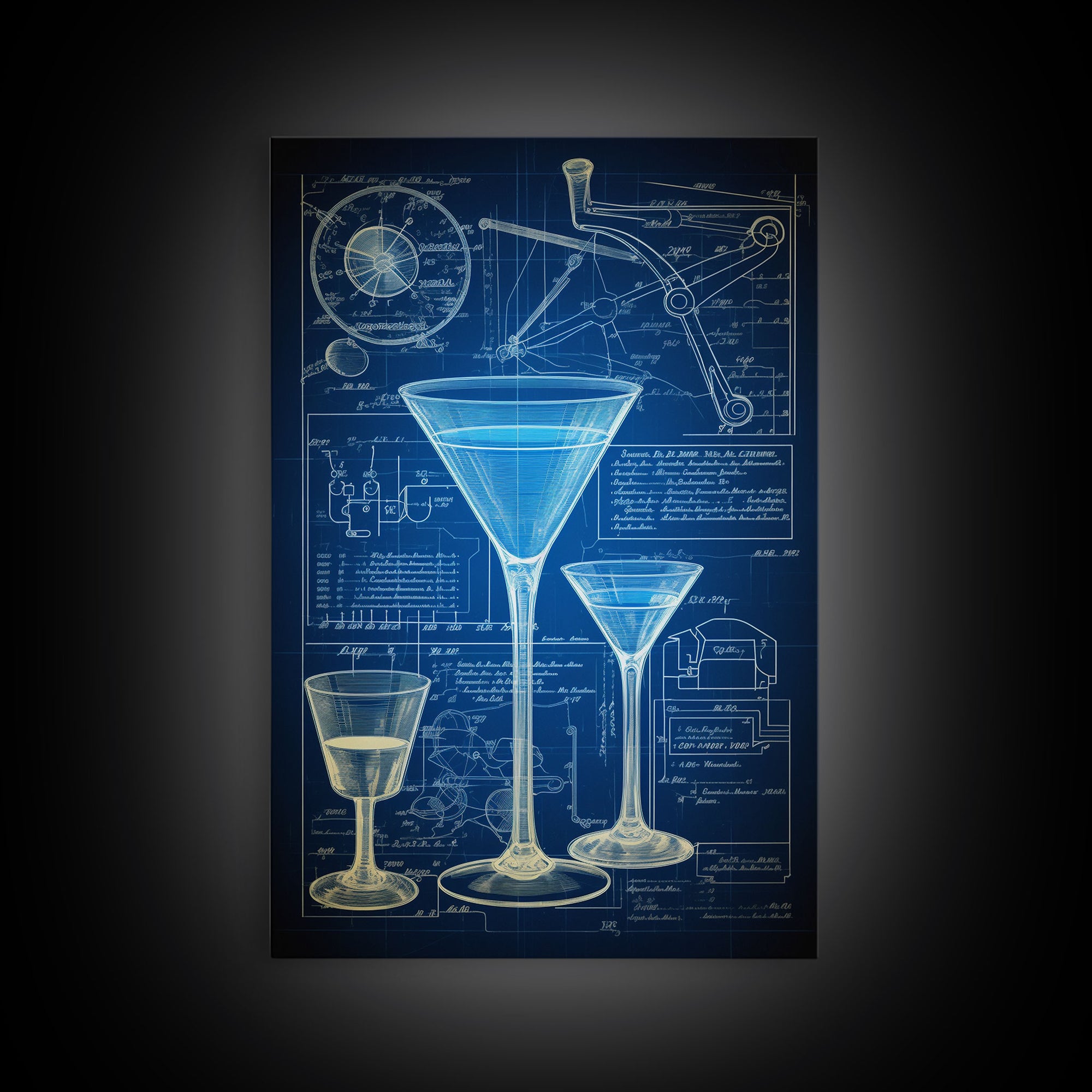 Cocktail Wall Art, Bar Cart Art, Watercolor Cocktail, Canvas Print, Wall Art, Vertical Art, College Dorm Decor, Best Friend Gifts, RV Decor
