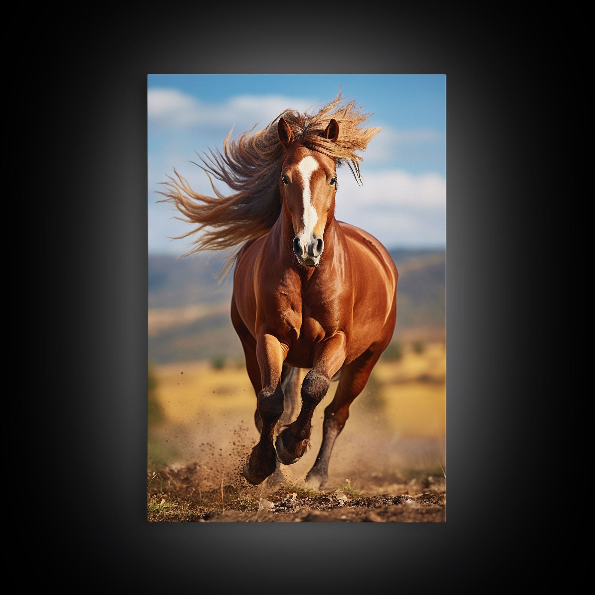 Horse Portrait, Animal Wall Art, Horse Painting, Canvas Print, Wall Art, Vertical Print, Gift For Horse Lover, Southern Decor, Farmhouse Art