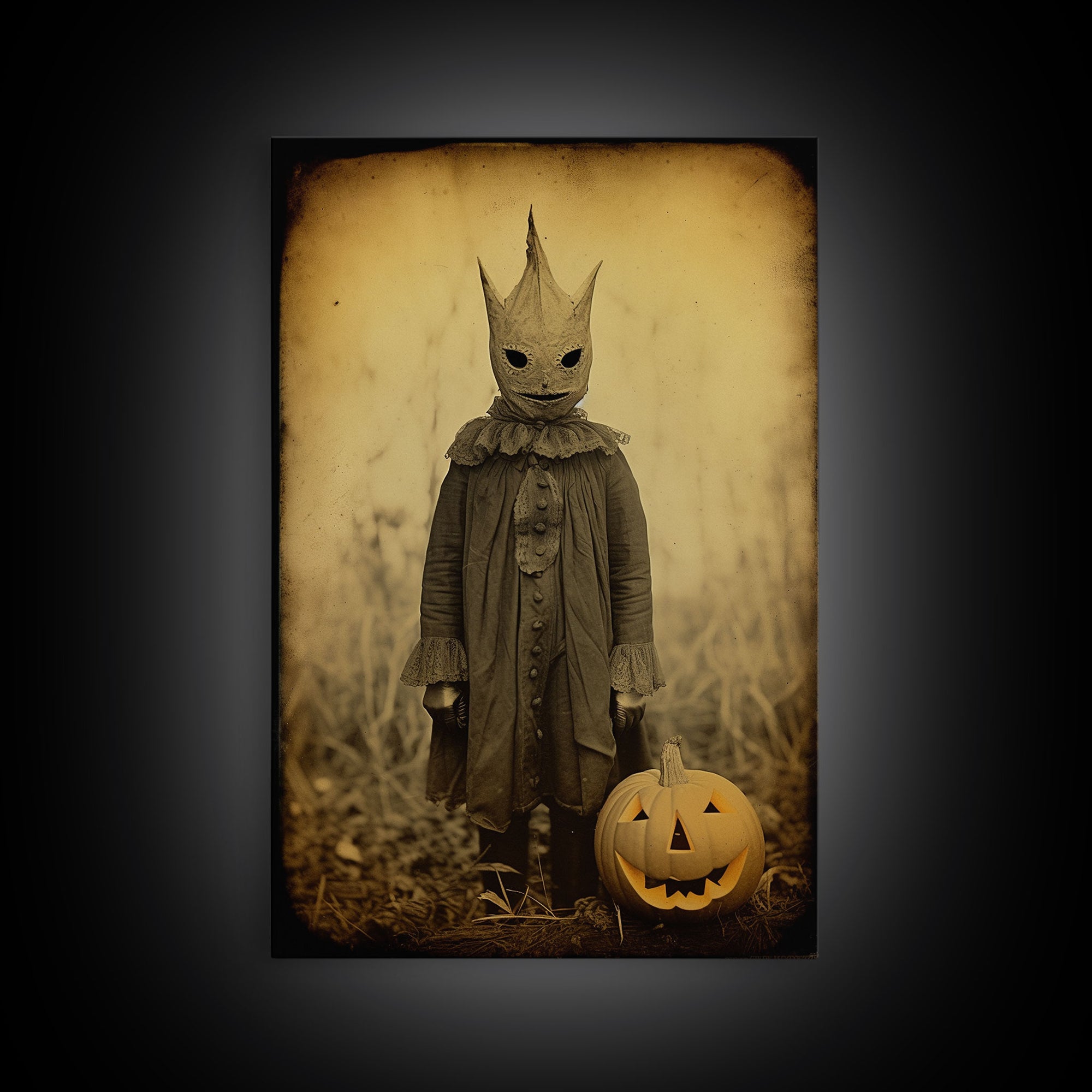 Halloween Wall Decor, Gothic Wall Decor, Creepy Wall Art, Spooky Art Print, Canvas Print, Wall Art, Vertical Print, Home Decor, Wall Decor