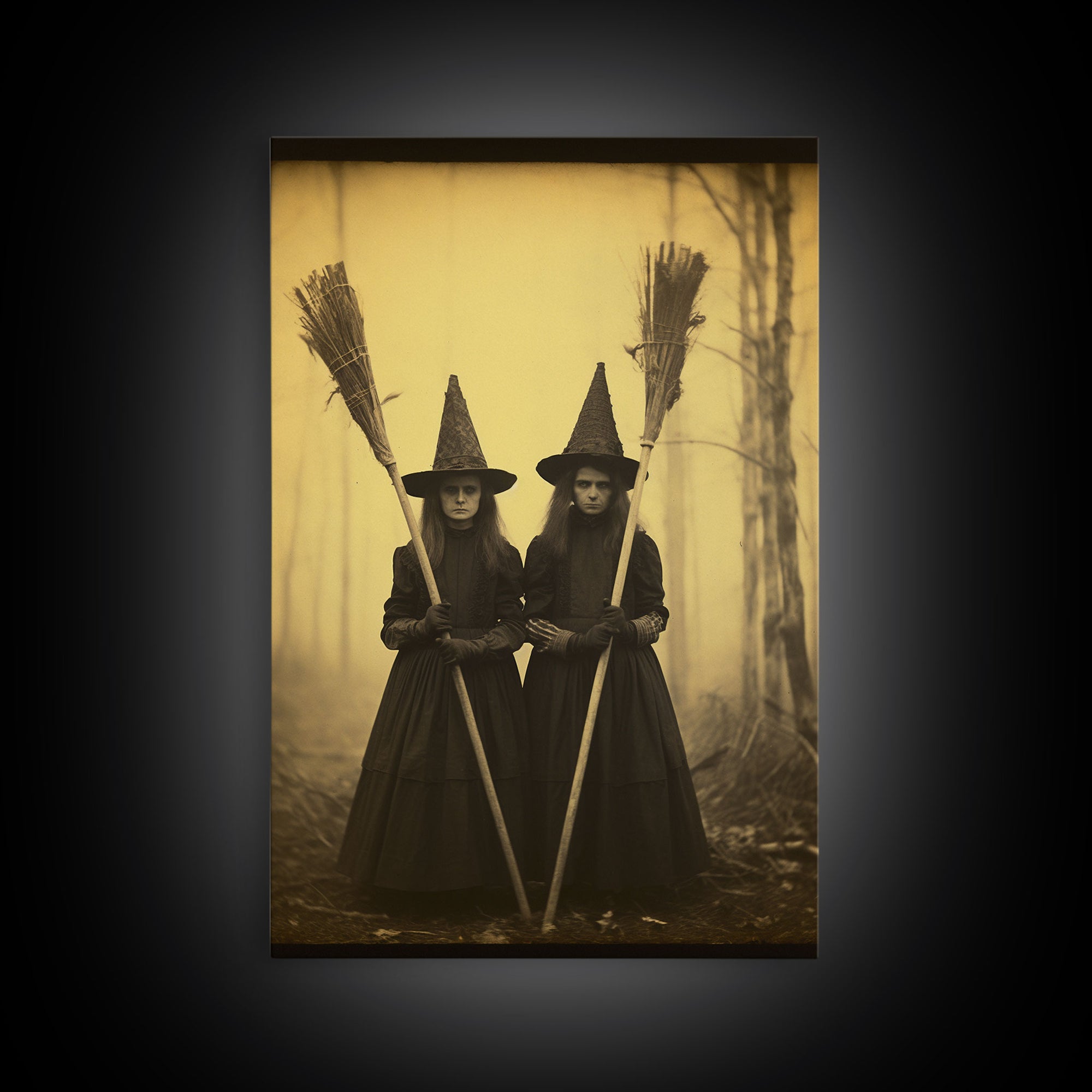 Occult Art, Witch Wall Art, Creepy Wall Art, Halloween Wall Art, Horror Art, Canvas Print, Wall Art, Vertical Print, Home Decor, Wall Decor