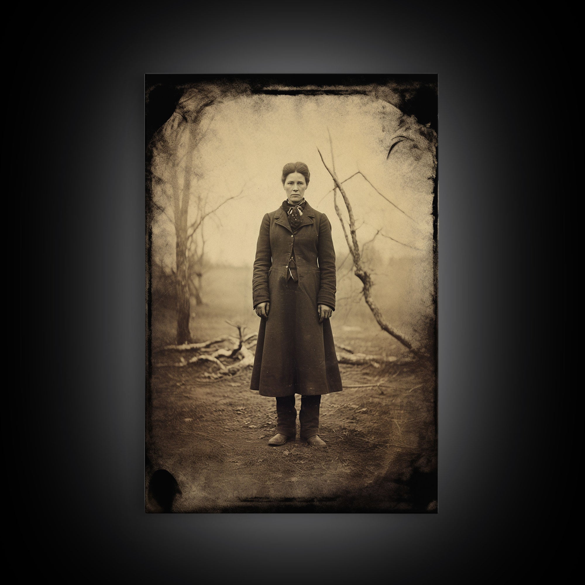Vintage Print, Victorian Wall Art, Antique Photograph, Canvas Print, Wall Art, Vertical Print, Vintage Wall Art, Gaming Wall Decor, RV Decor