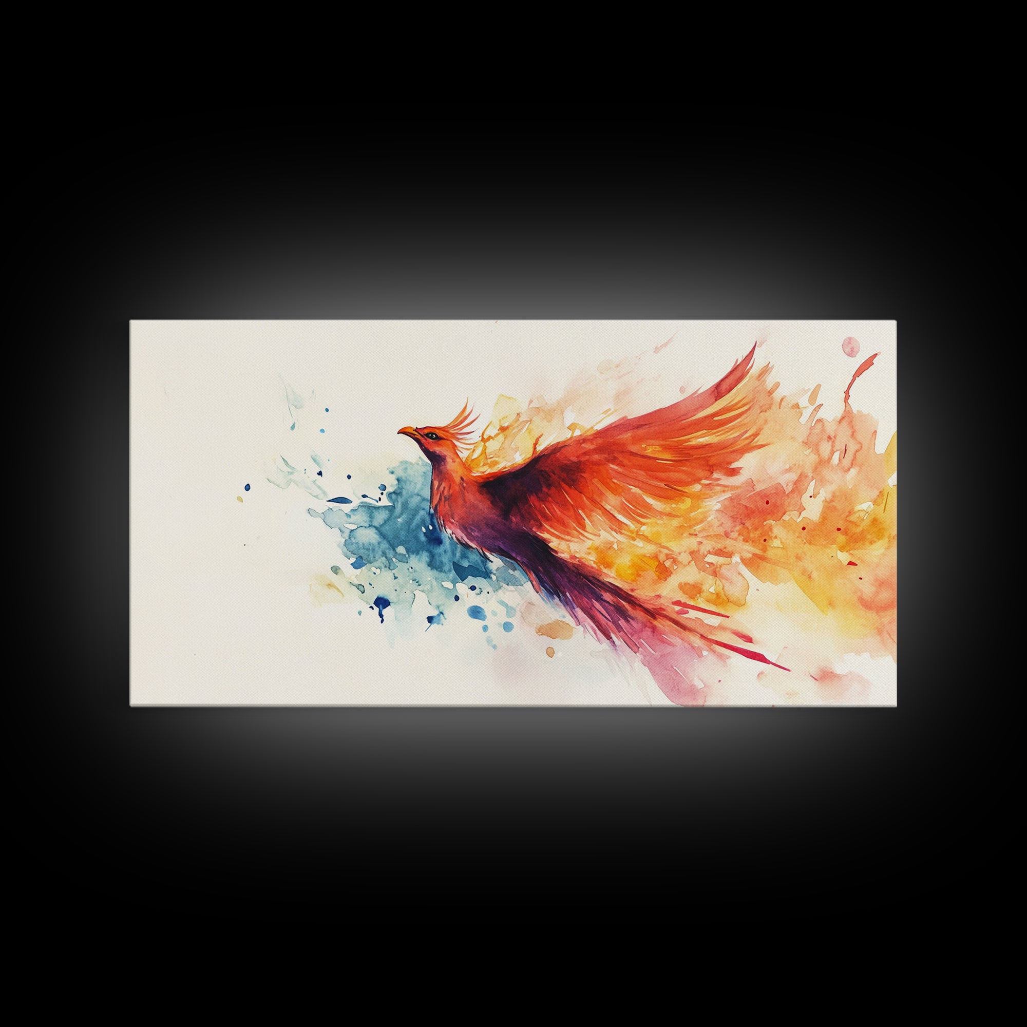 Phoenix In Flight - Canvas Print - Inspirational Wall Art