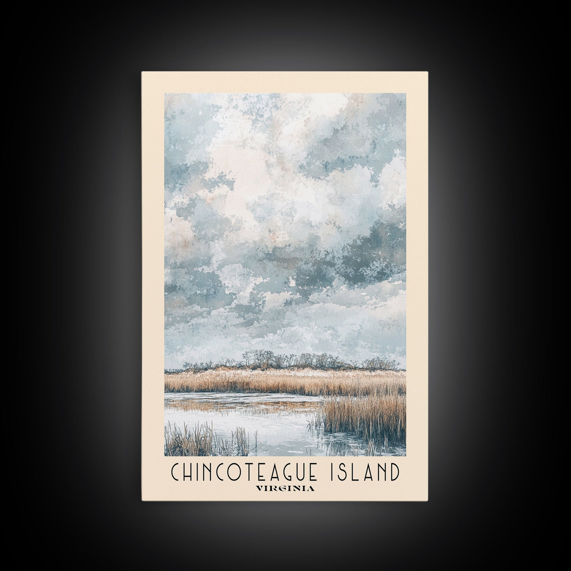 Chincoteague Island, Virginia Watercolor Print, Vacation Gift, Virginia Wall Art, Beach Painting, Beach Decor, Beach Or Lakehouse Art