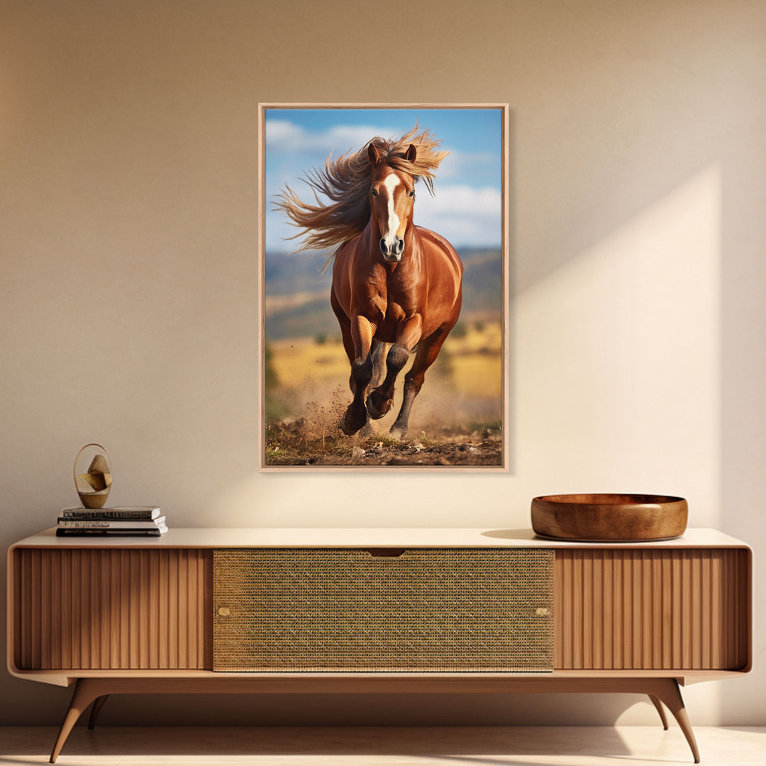 Horse Portrait, Animal Wall Art, Horse Painting, Canvas Print, Wall Art, Vertical Print, Gift For Horse Lover, Southern Decor, Farmhouse Art
